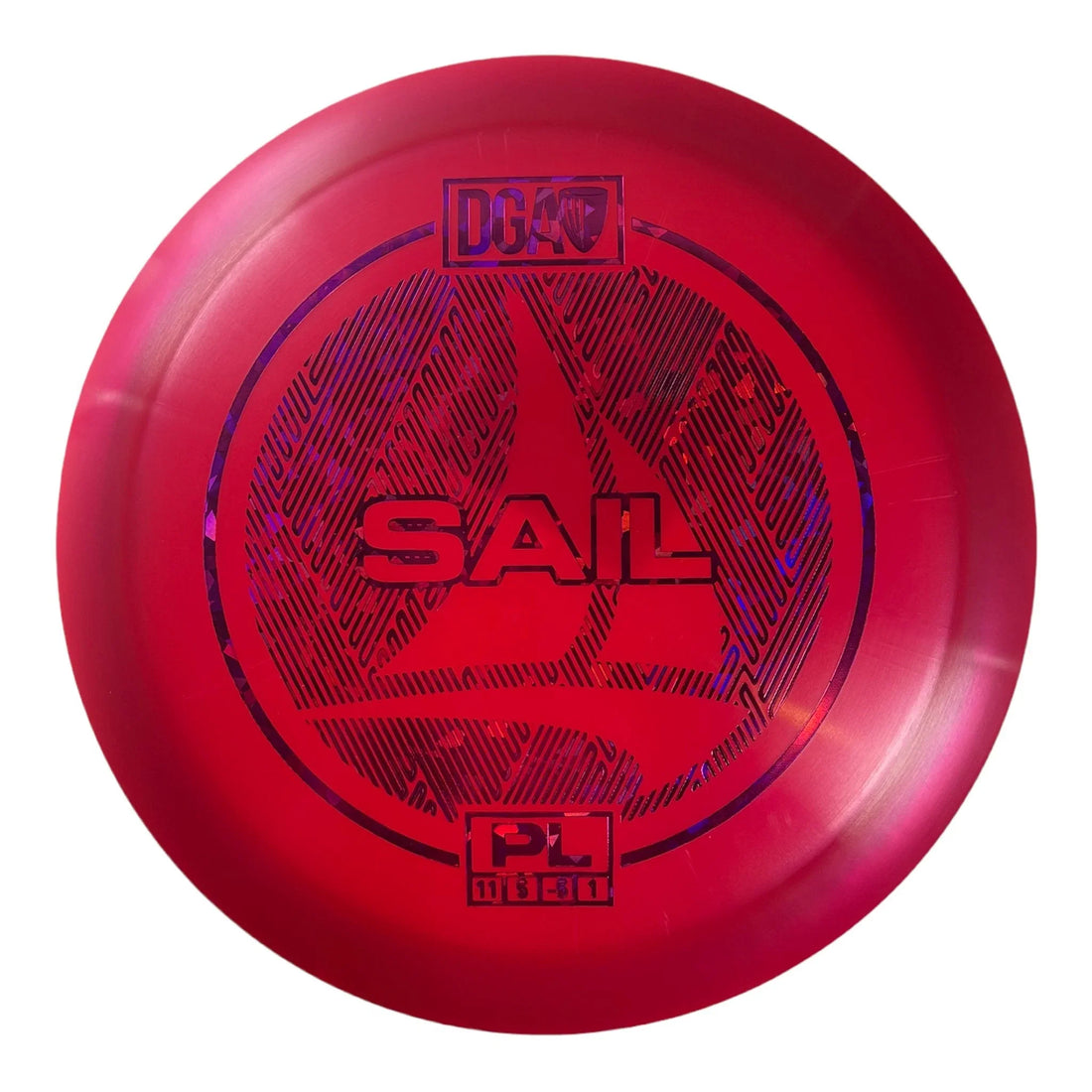 Disc Golf Association Sail | PL | Red/Purple 172 - 174g Disc Golf