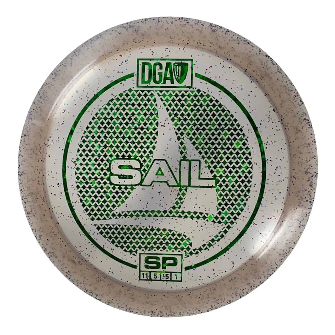 Disc Golf Association Sail | SP | Grey/Green 175g Disc Golf
