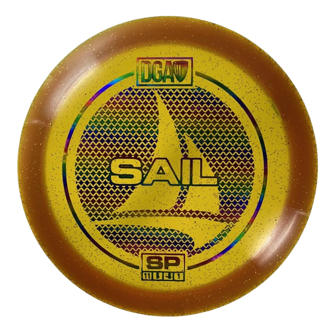 Disc Golf Association Sail | SP | Yellow/Rainbow 172g Disc Golf