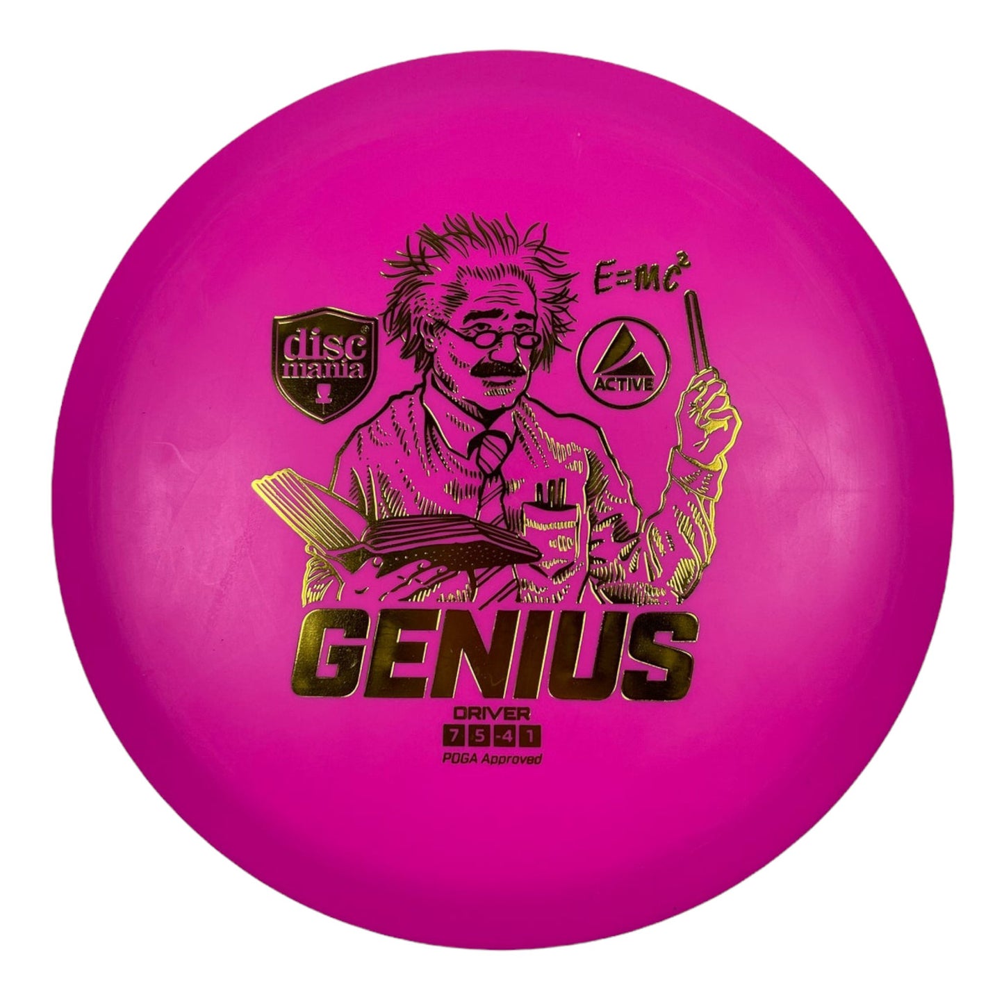 Discmania Genius | Active | Pink/Gold 165-166g Disc Golf