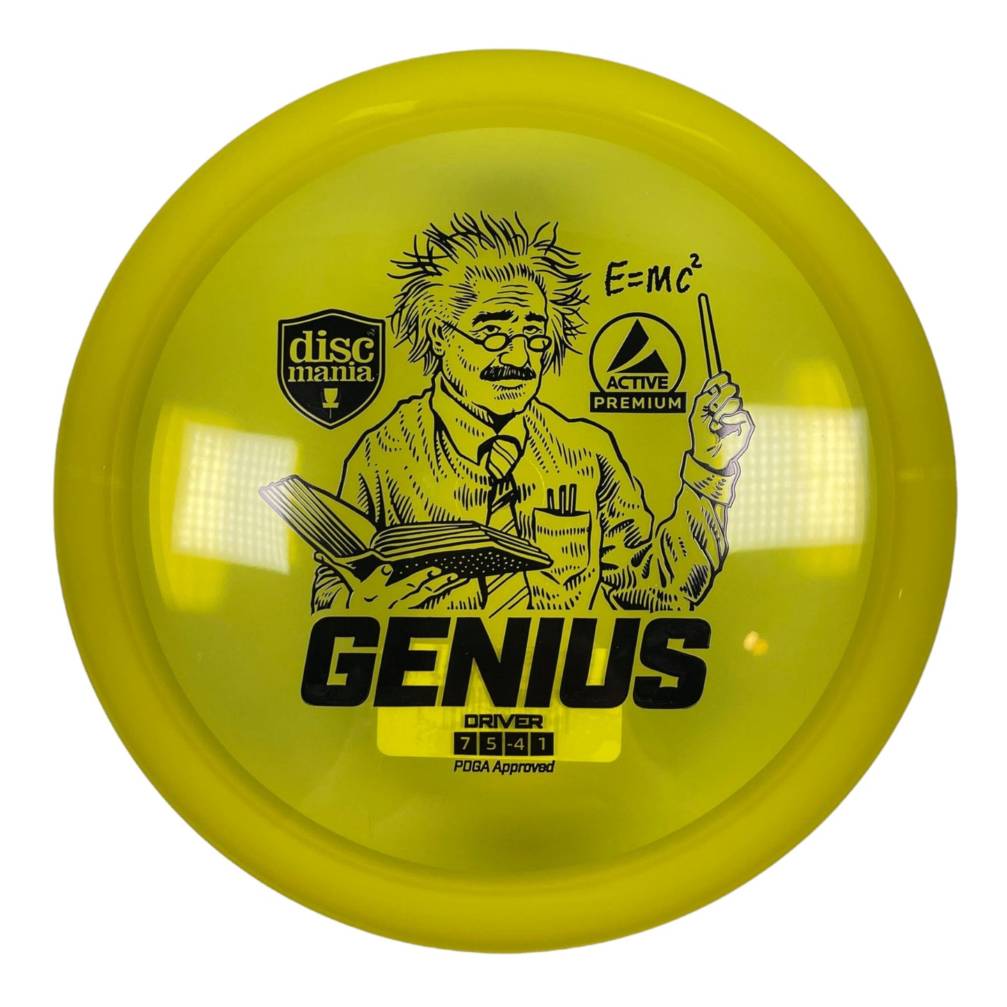 Discmania Genius | Active Premium | Yellow/Black 172-173g Disc Golf