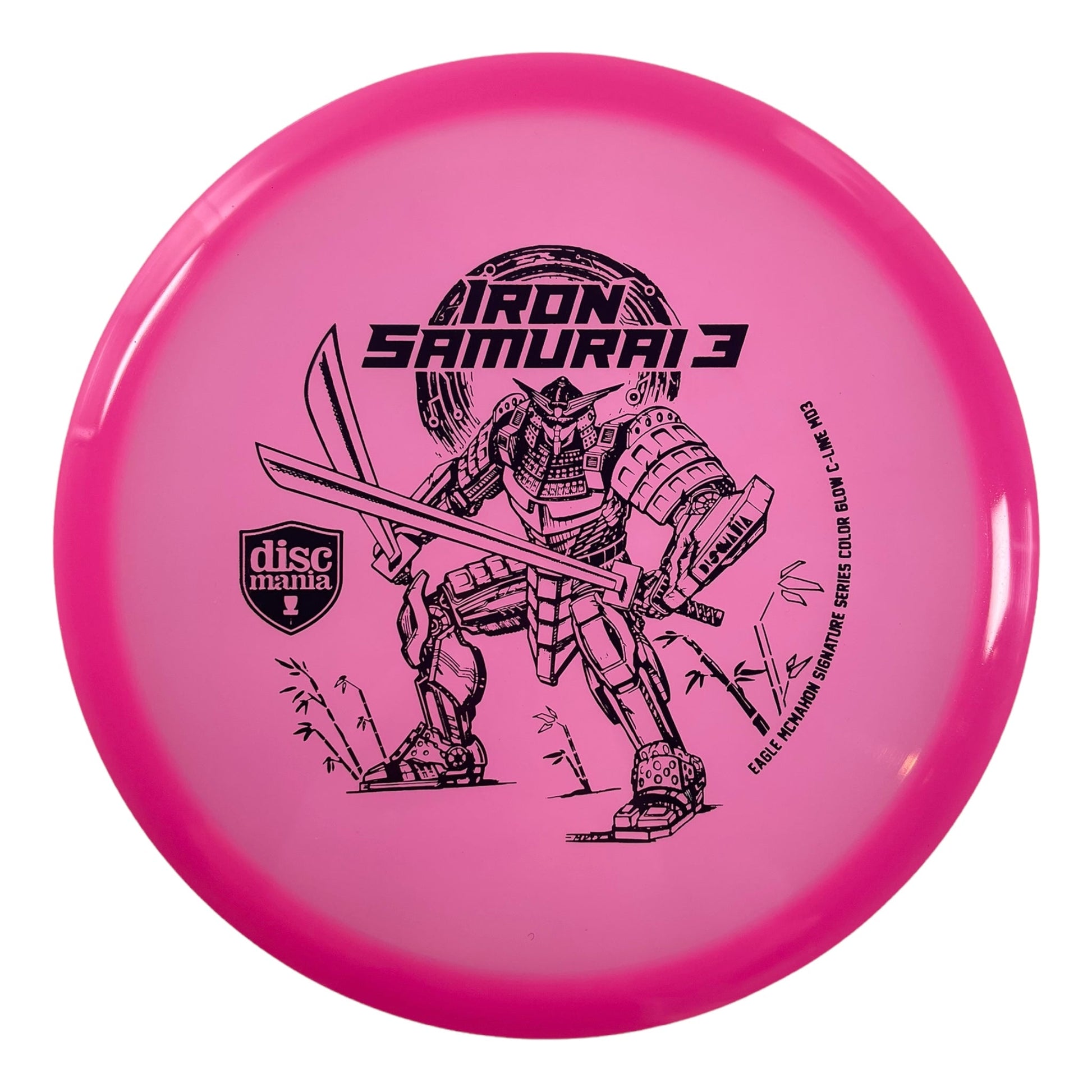 Discmania Iron Samurai 3 - MD3 | Color Glow C-Line | Pink/Black 177-179g (Eagle McMahon) Disc Golf