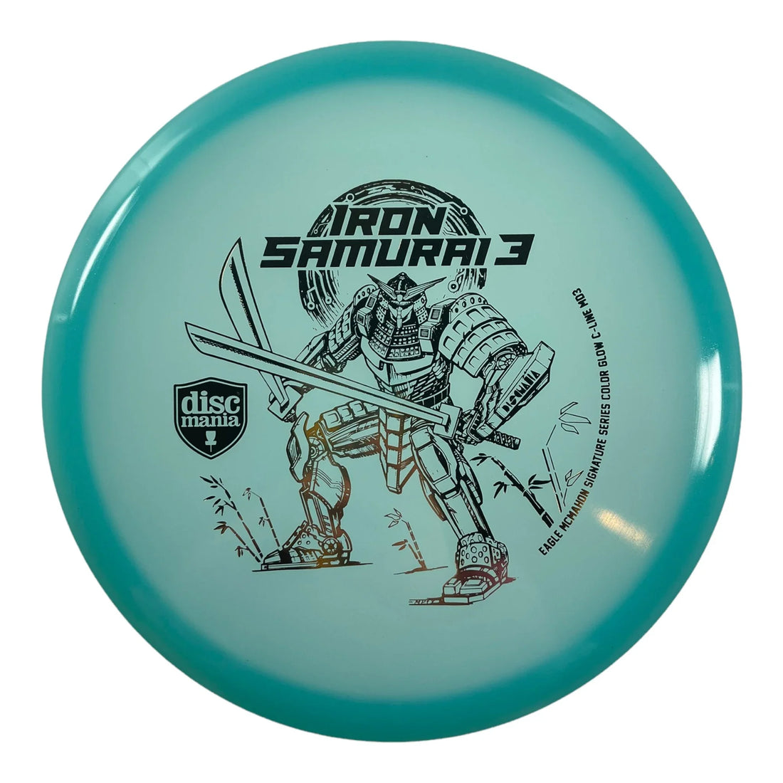 Discmania Iron Samurai 3 - MD3 | Color Glow C - Line | Blue/Gold 177 - 180g (Eagle McMahon) Disc Golf