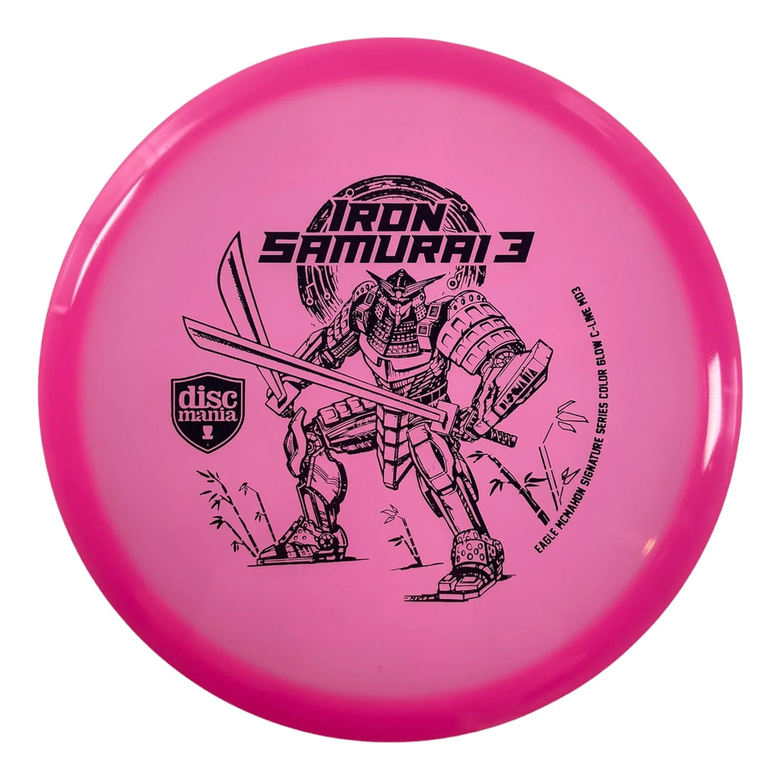 Discmania Iron Samurai 3 - MD3 | Color Glow C - Line | Pink/Black 177 - 179g (Eagle McMahon) Disc Golf