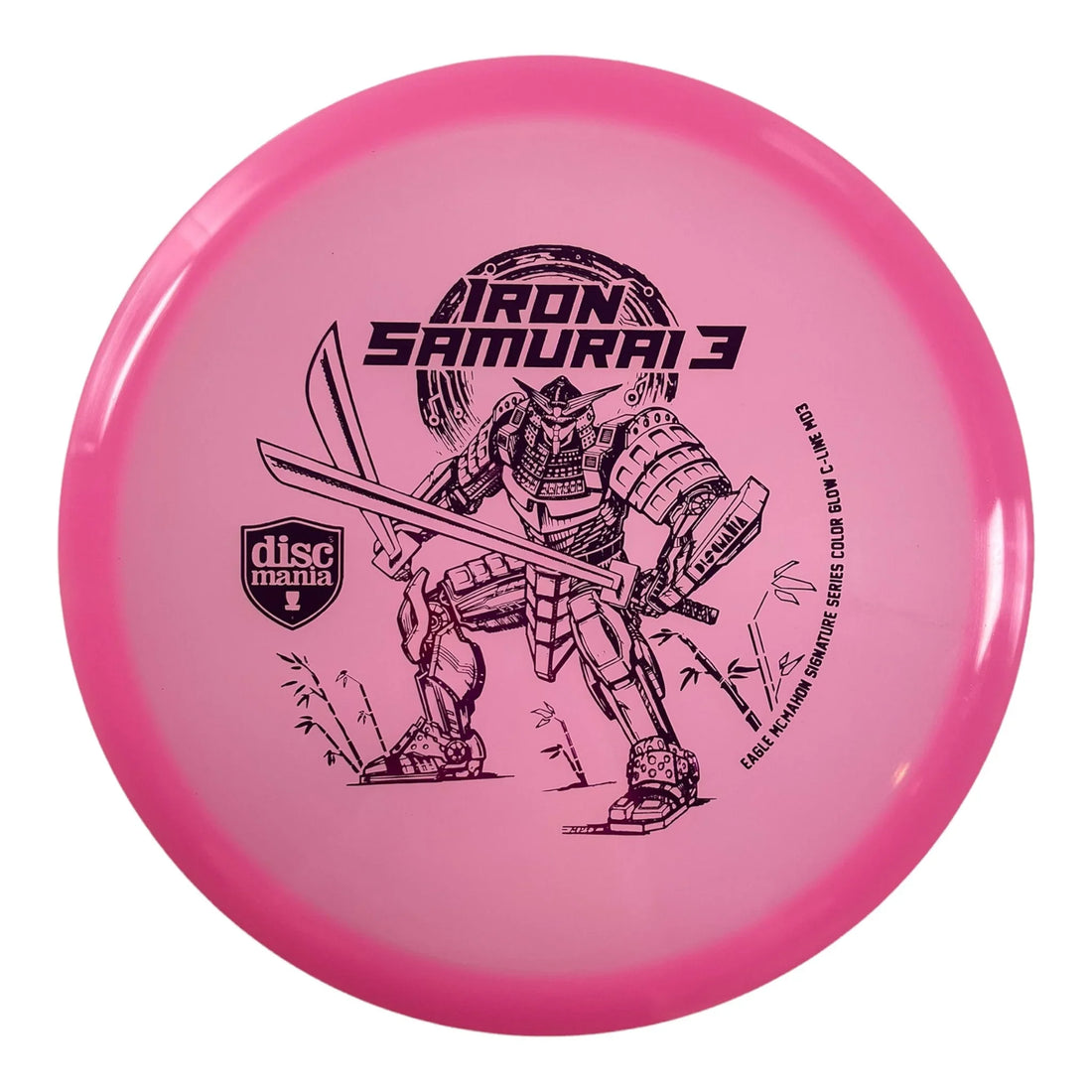 Discmania Iron Samurai 3 - MD3 | Color Glow C - Line | Pink/Red 177 - 178g (Eagle McMahon) Disc Golf