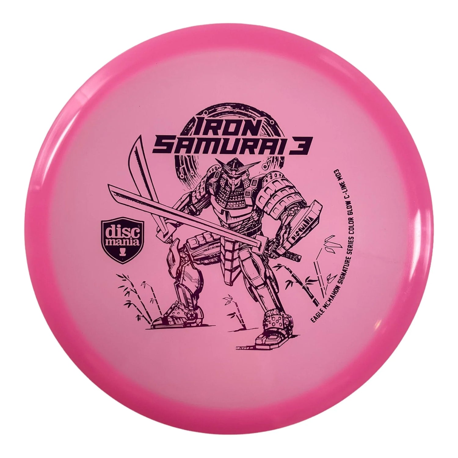 Discmania Iron Samurai 3 - MD3 | Color Glow C - Line | Pink/Red 177 - 178g (Eagle McMahon) Disc Golf