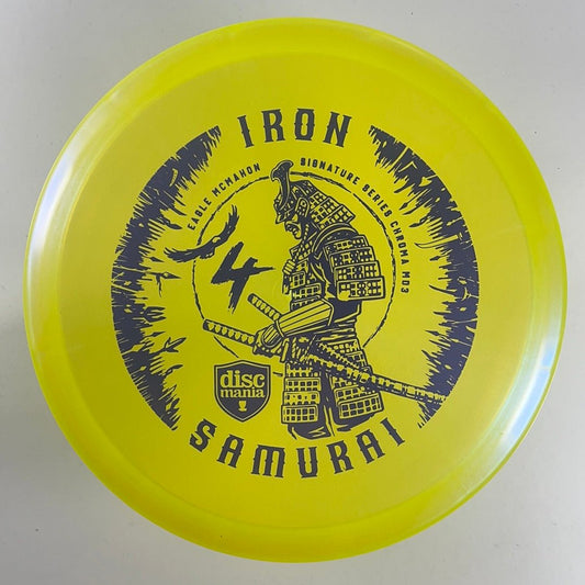 Discmania Iron Samurai 4 - MD3 | Chroma | Yellow/Purple 176g (Eagle McMahon) Disc Golf