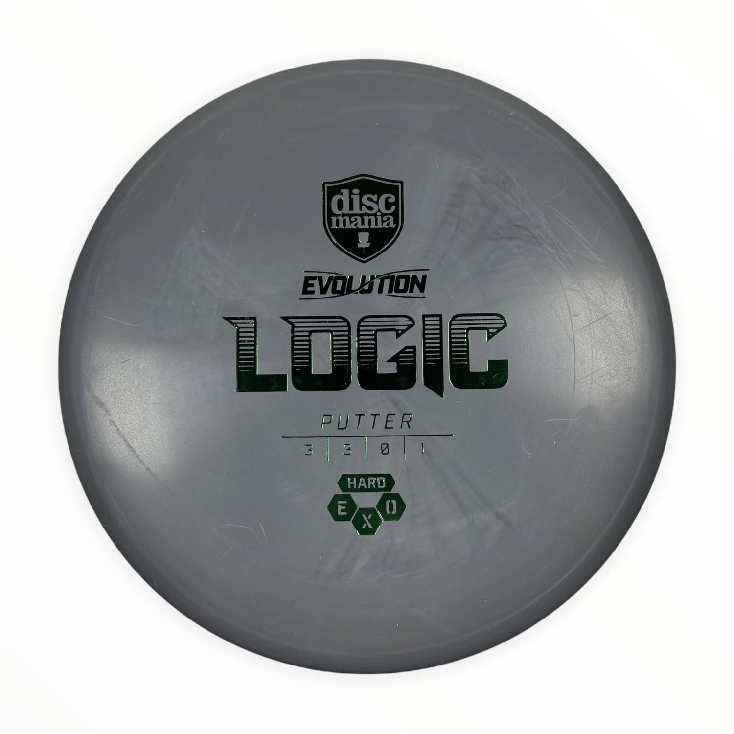Discmania Logic | Exo Hard | Grey/Green 173g Disc Golf