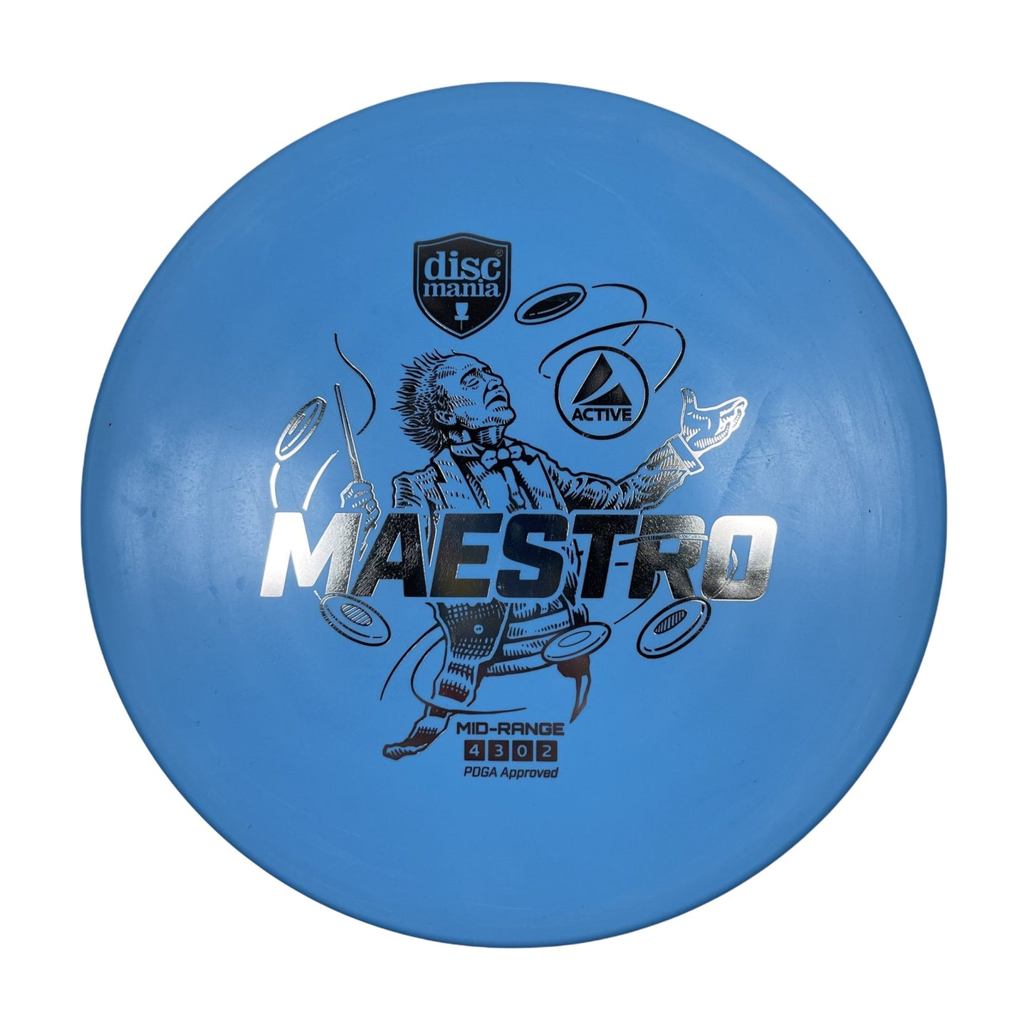Discmania Maestro | Active | Blue/Silver 168-169g Disc Golf