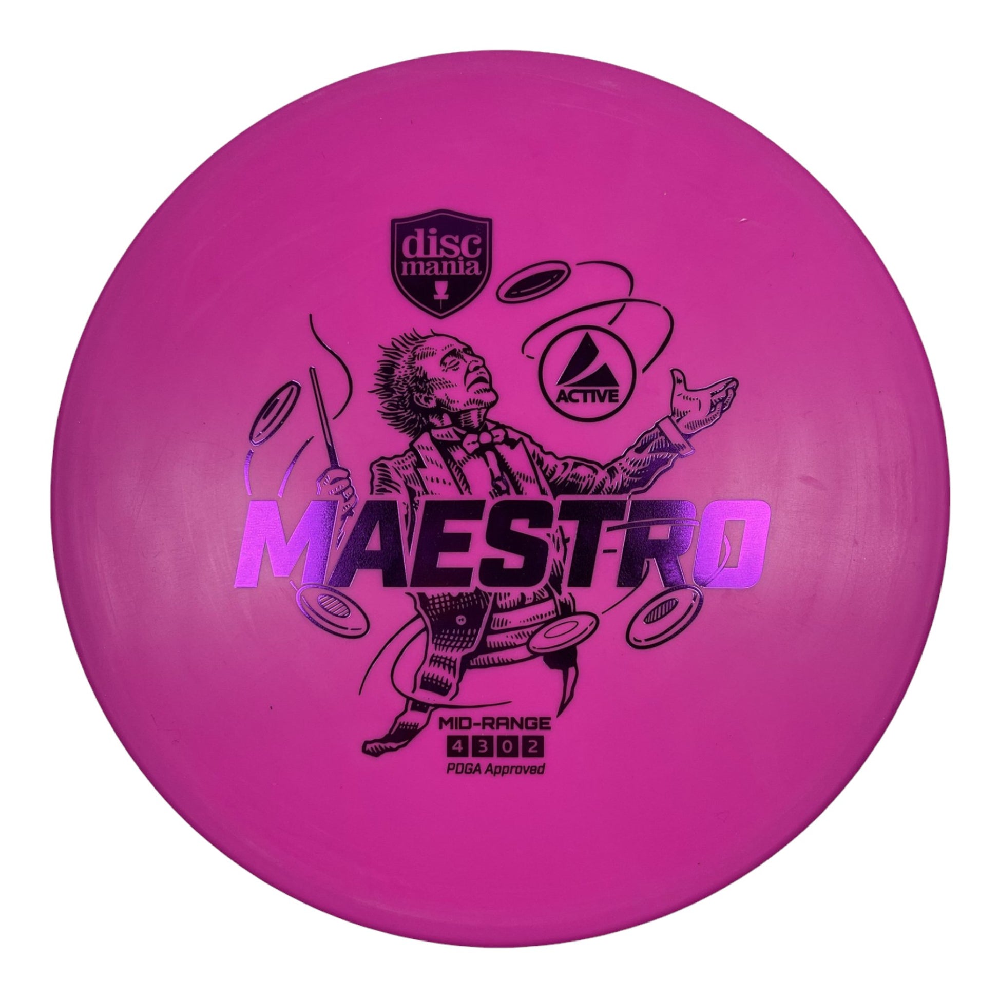 Discmania Maestro | Active | Pink/Purple 164-166g Disc Golf