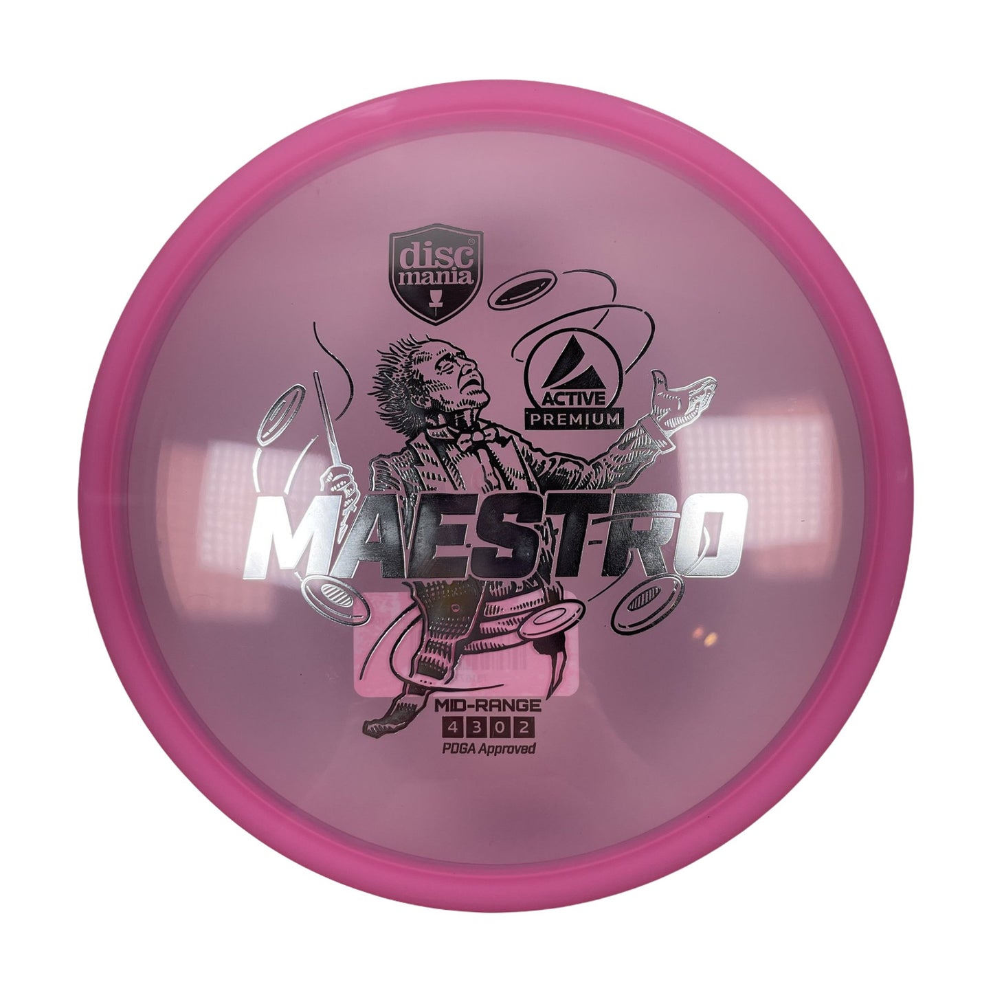 Discmania Maestro | Active Premium | Pink/Silver 169-170g Disc Golf