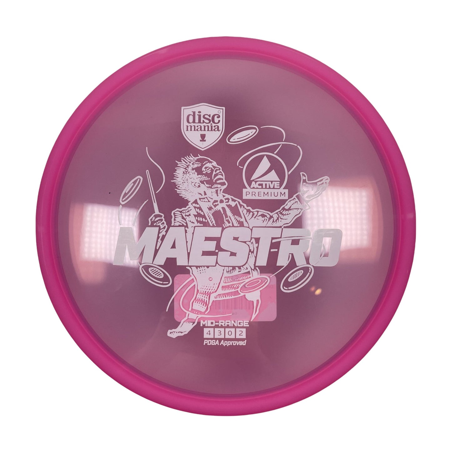 Discmania Maestro | Active Premium | Pink/White 169-170g Disc Golf