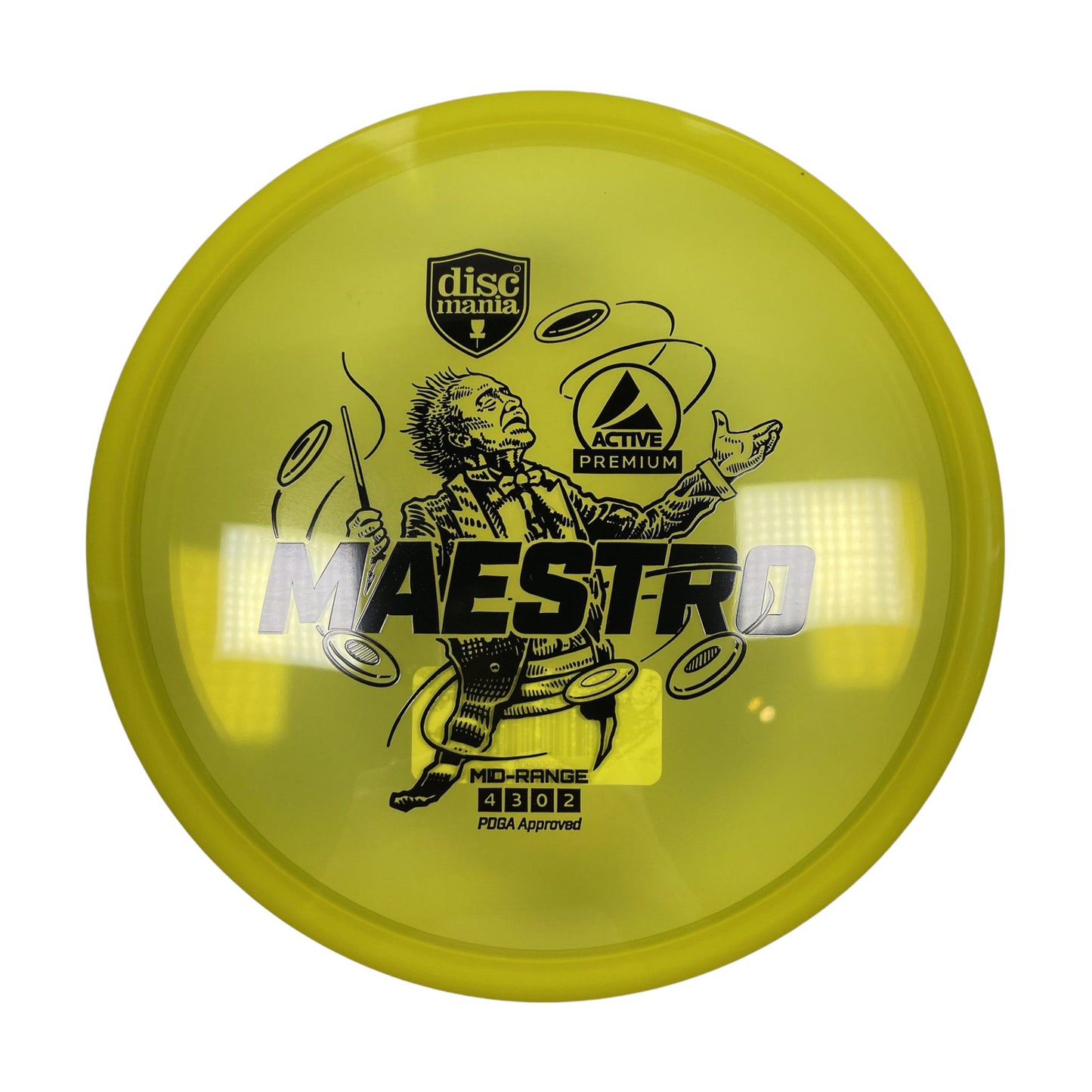 Discmania Maestro | Active Premium | Yellow/Black 171-173g Disc Golf