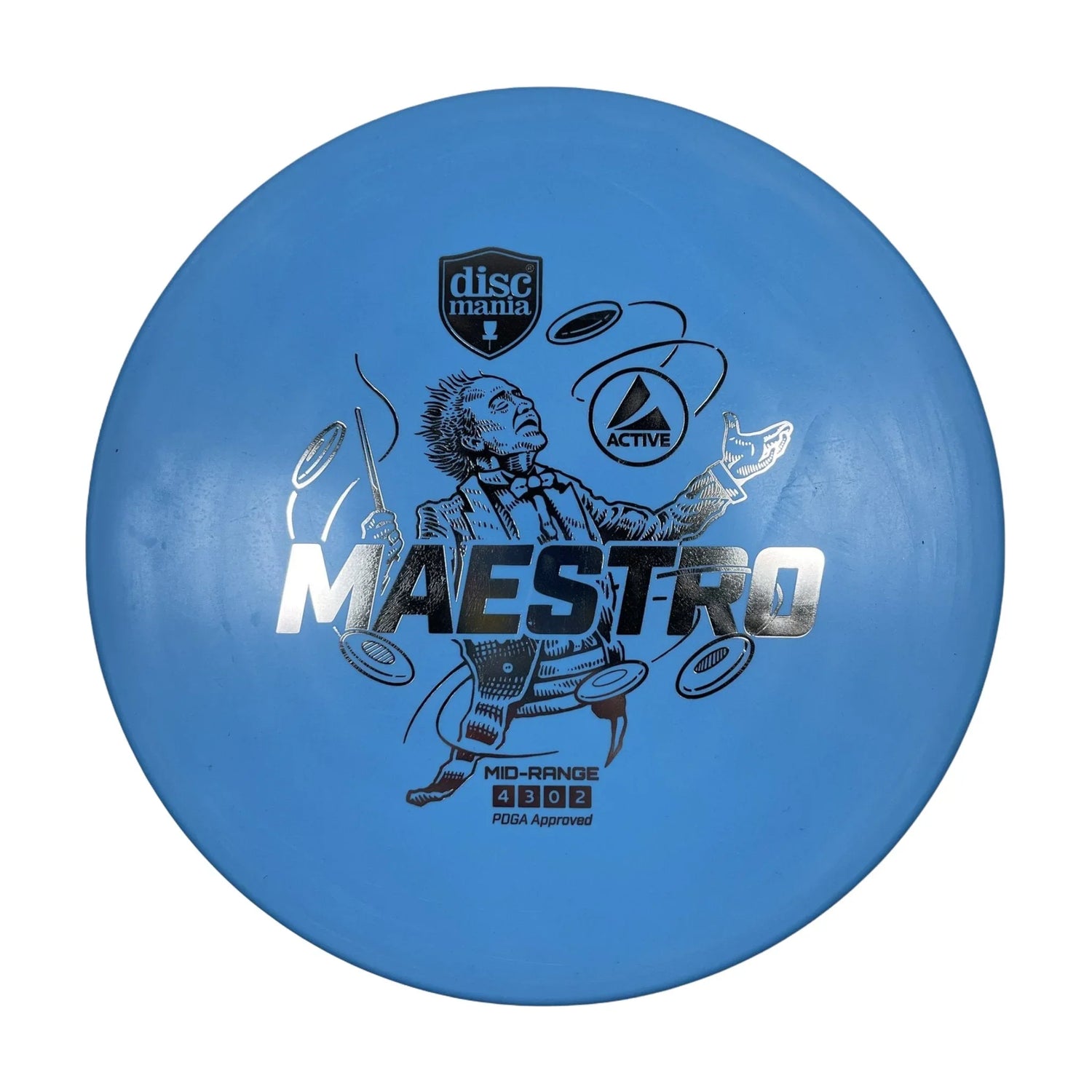 Discmania Maestro | Active | Blue/Silver 168 - 169g Disc Golf