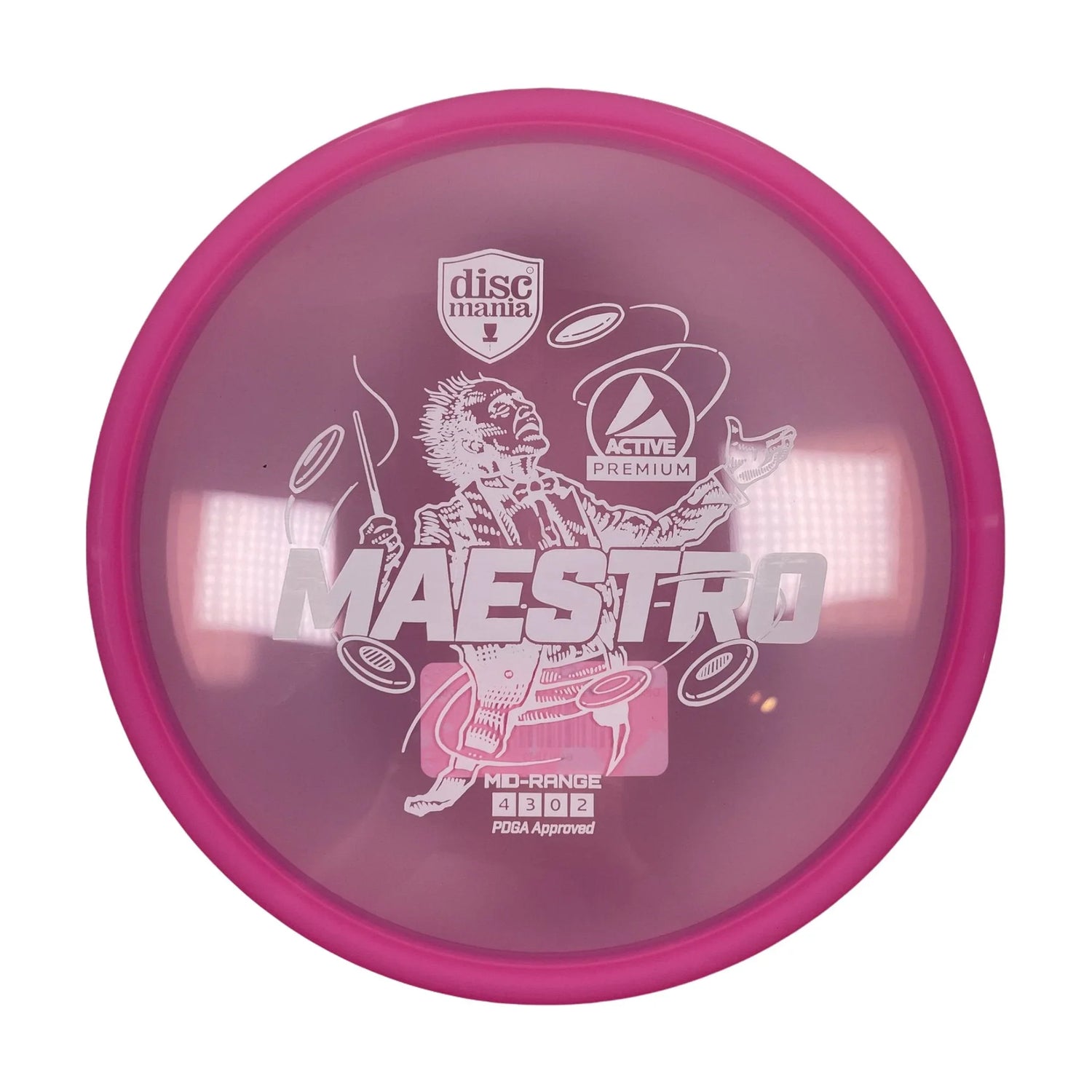 Discmania Maestro | Active Premium | Pink/White 169 - 170g Disc Golf