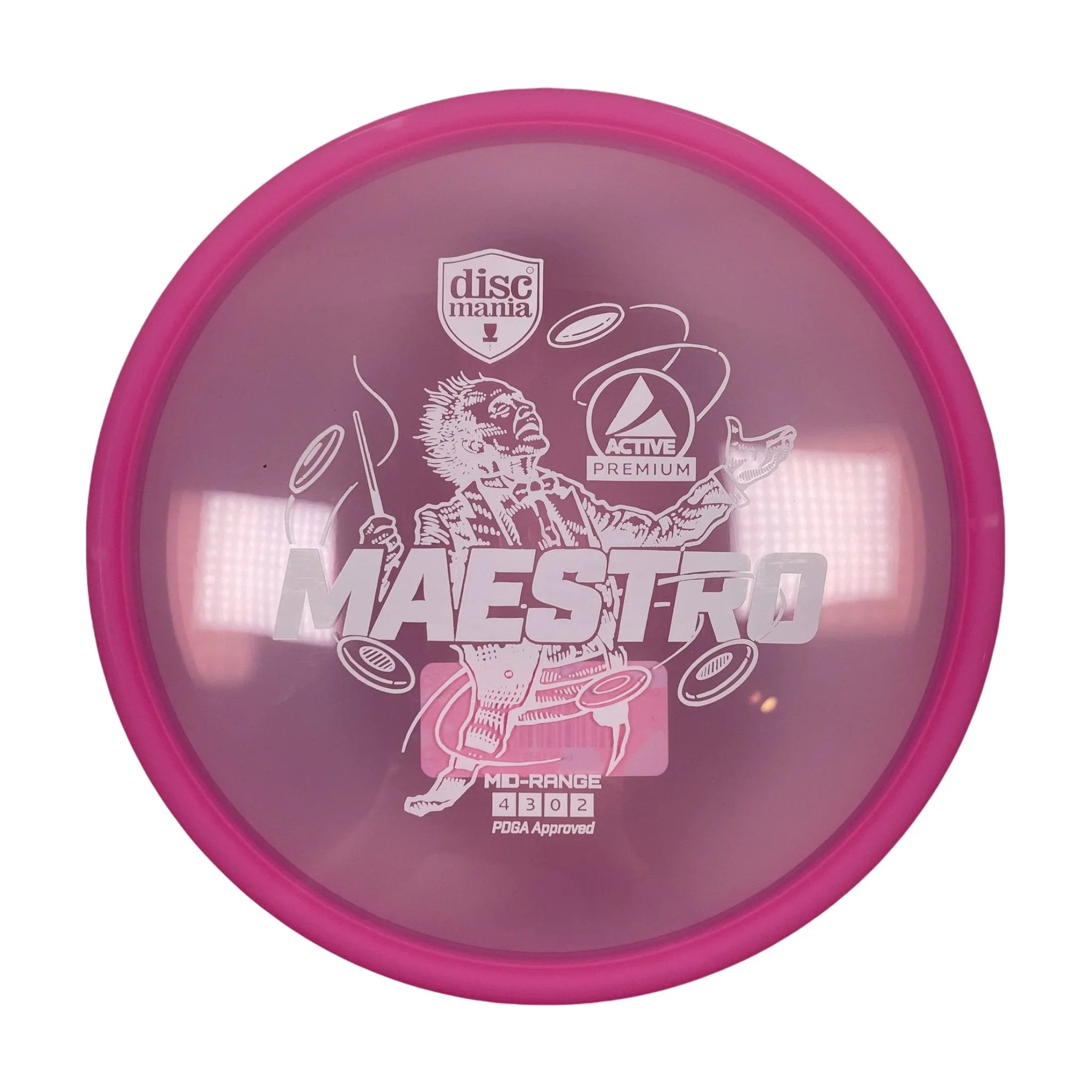 Discmania Maestro | Active Premium | Pink/White 169 - 170g Disc Golf