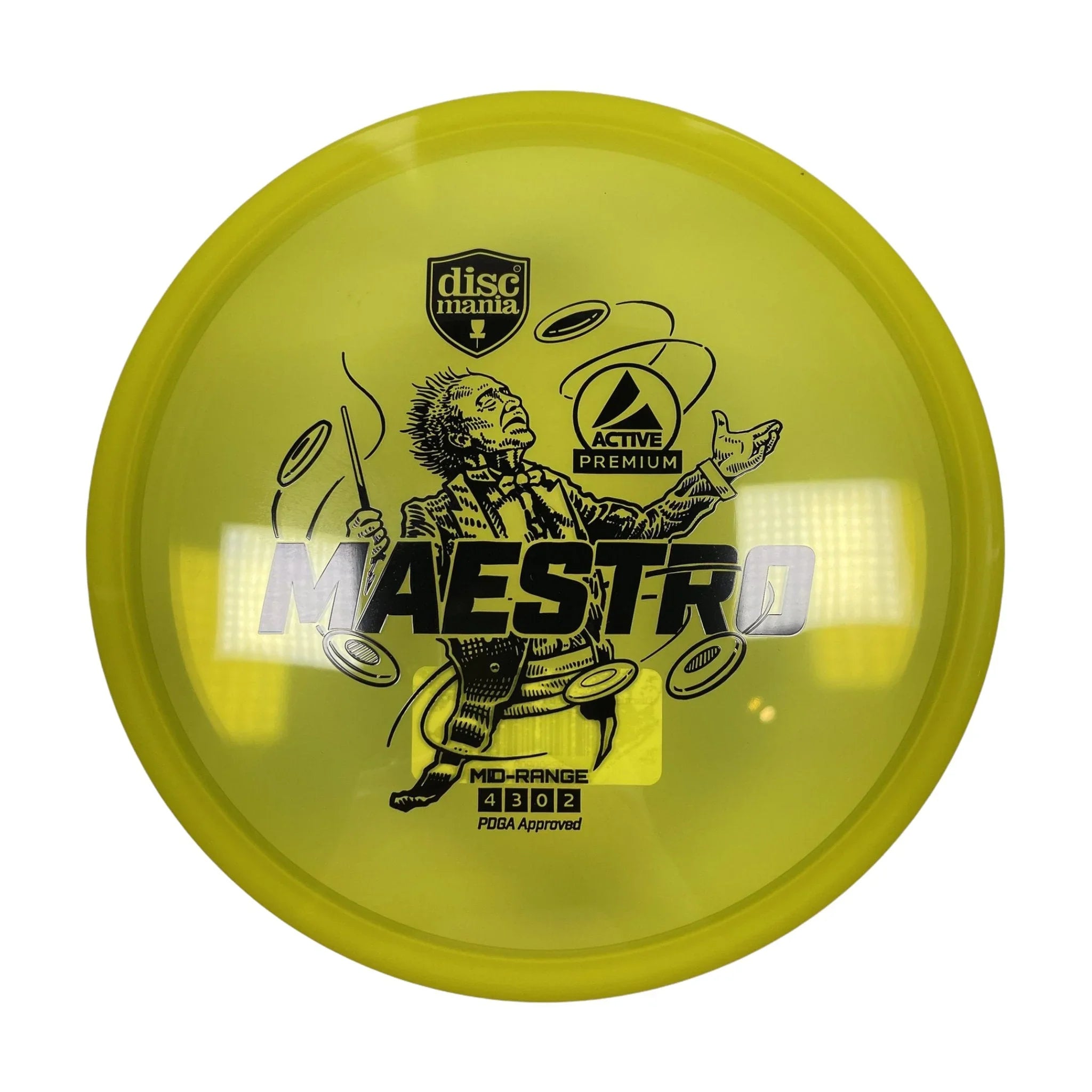 Discmania Maestro | Active Premium | Yellow/Black 171 - 173g Disc Golf