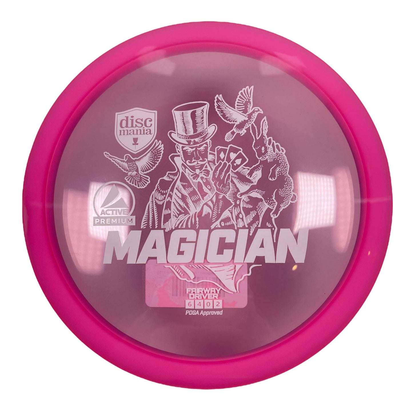 Discmania Magician | Active Premium | Pink/White 174-176g Disc Golf
