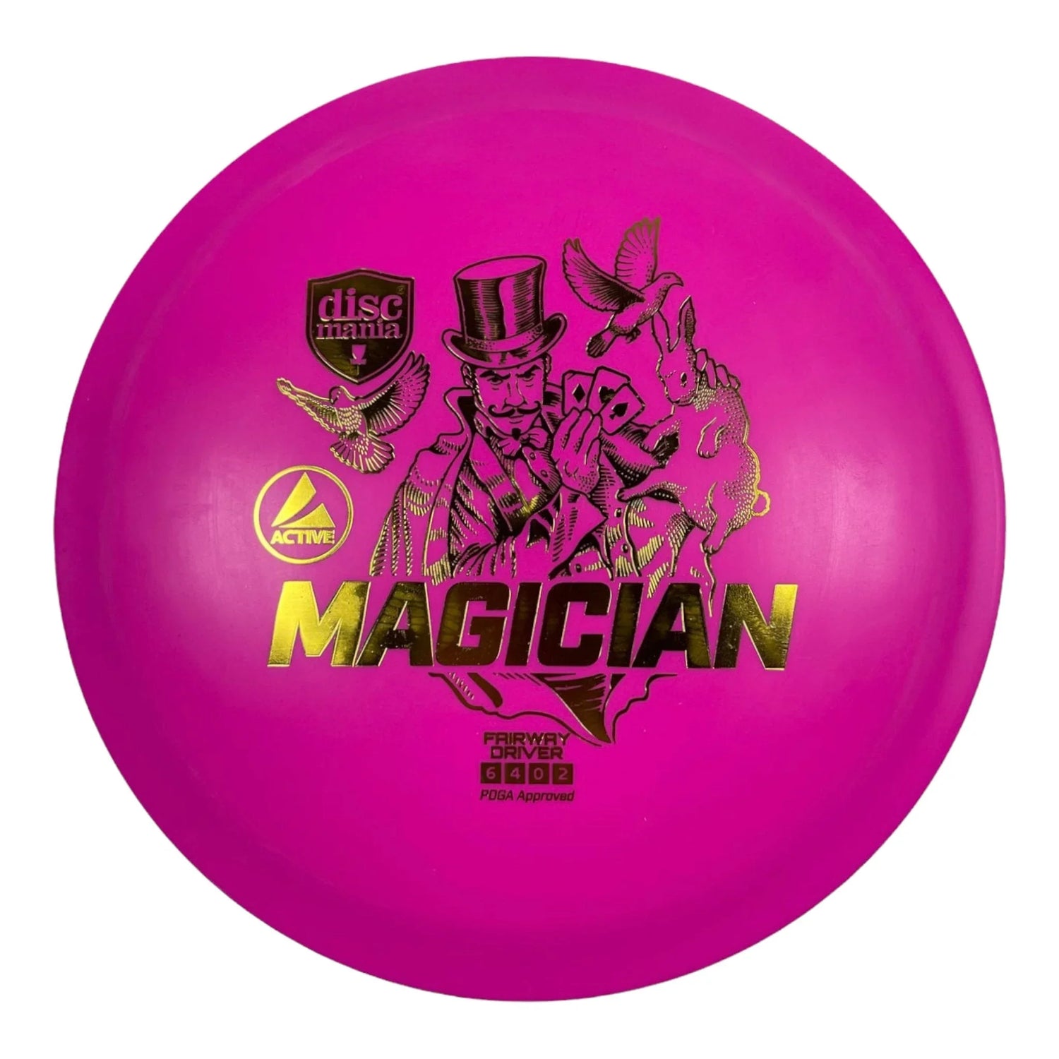 Discmania Magician | Active | Pink/Gold 164 - 168g Disc Golf