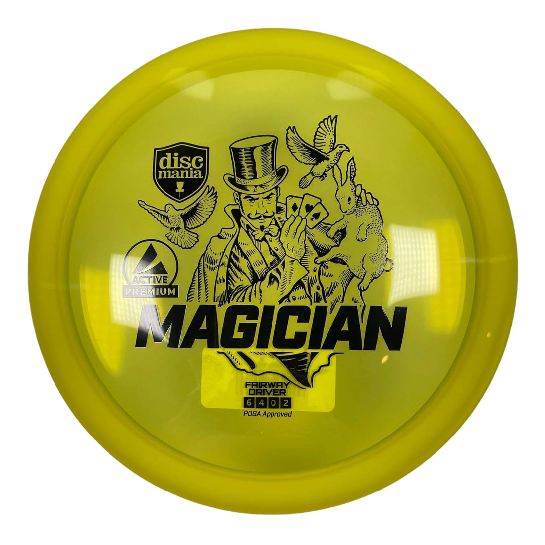 Discmania Magician | Active Premium | Yellow/Black 174 - 175g Disc Golf
