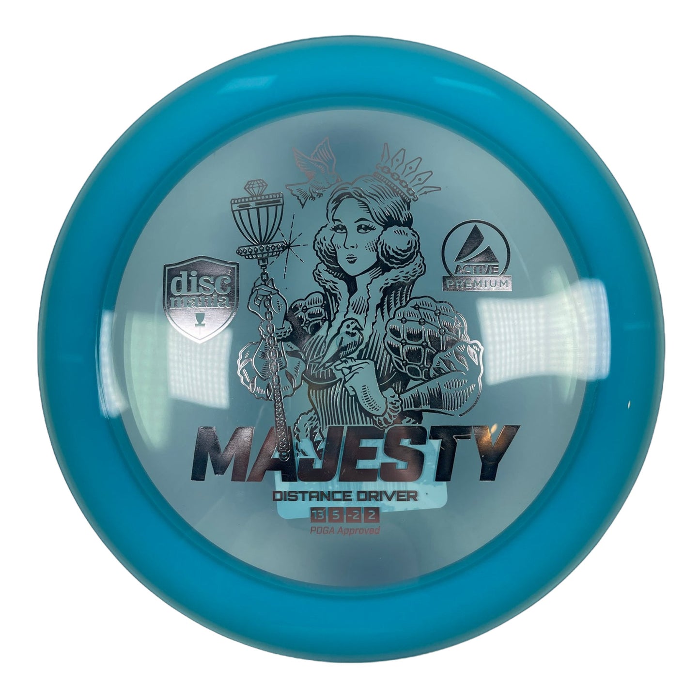 Discmania Majesty | Active Premium | Blue/Silver 171g Disc Golf