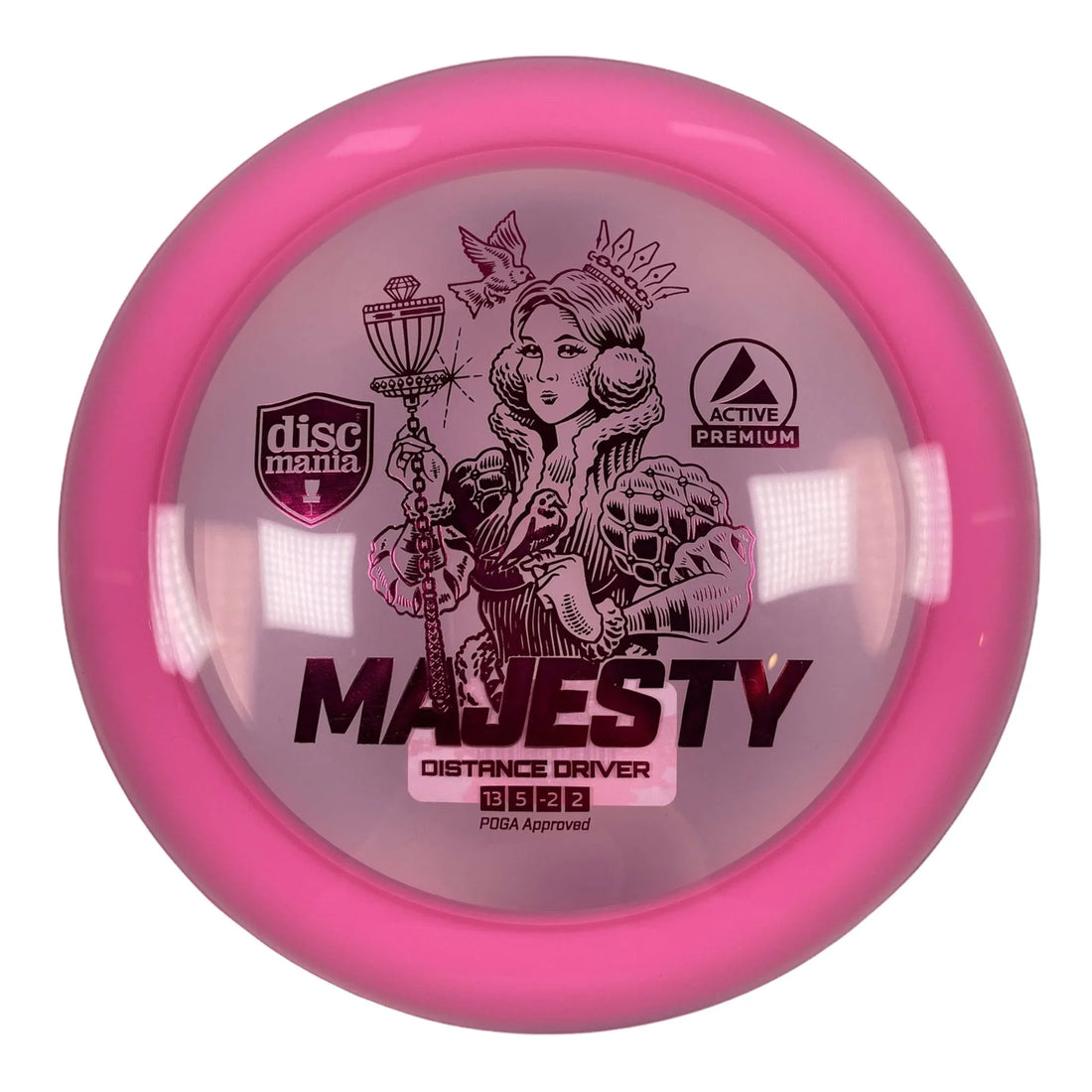 Discmania Majesty | Active Premium | Pink/Pink 171 - 172g Disc Golf
