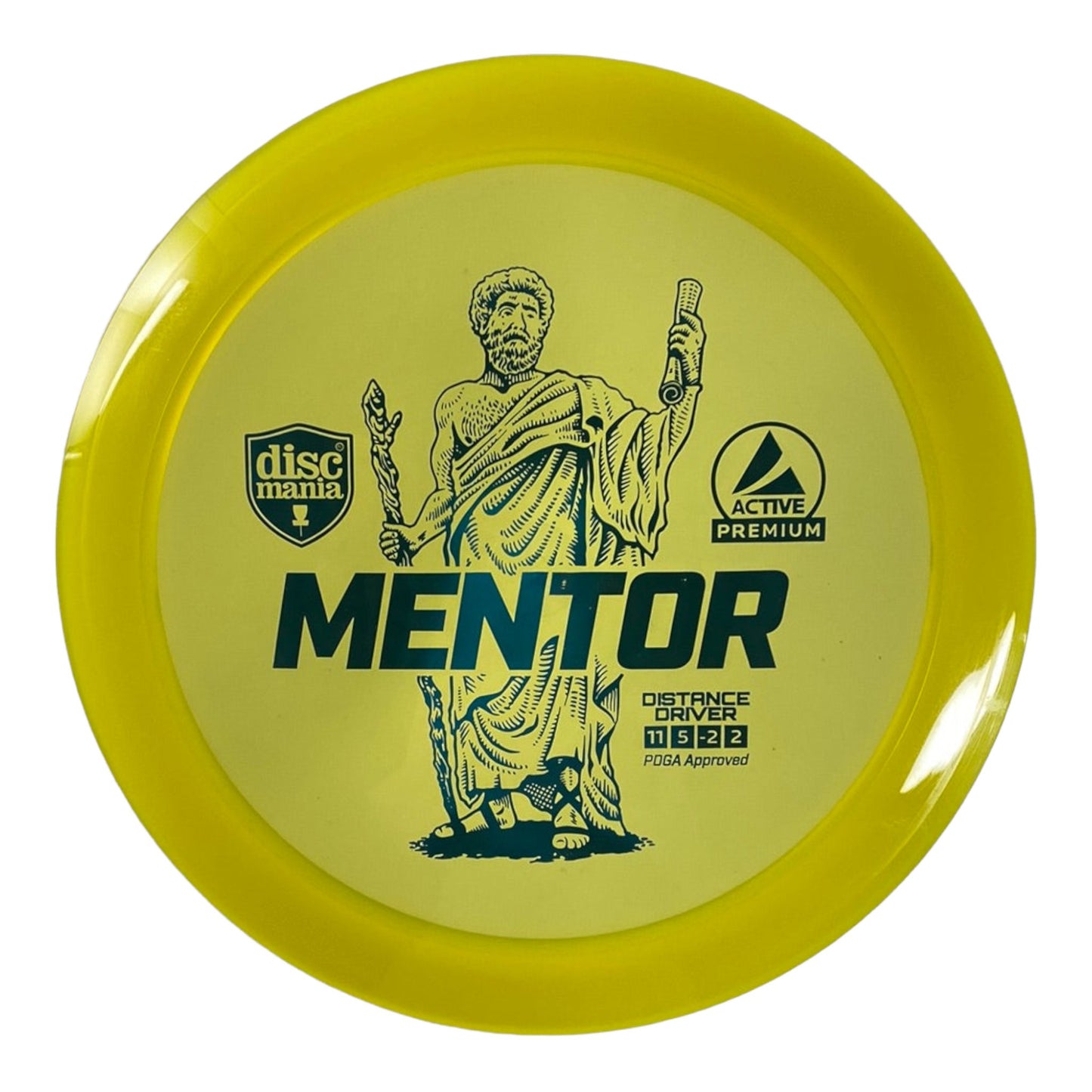 Discmania Mentor | Active Premium | Yellow/Blue 169g Disc Golf