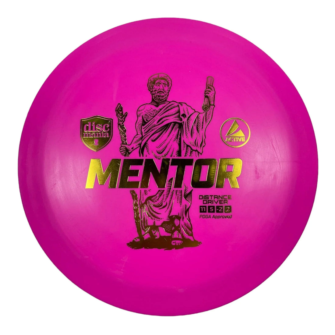 Discmania Mentor | Active | Pink/Gold 166 - 167g Disc Golf