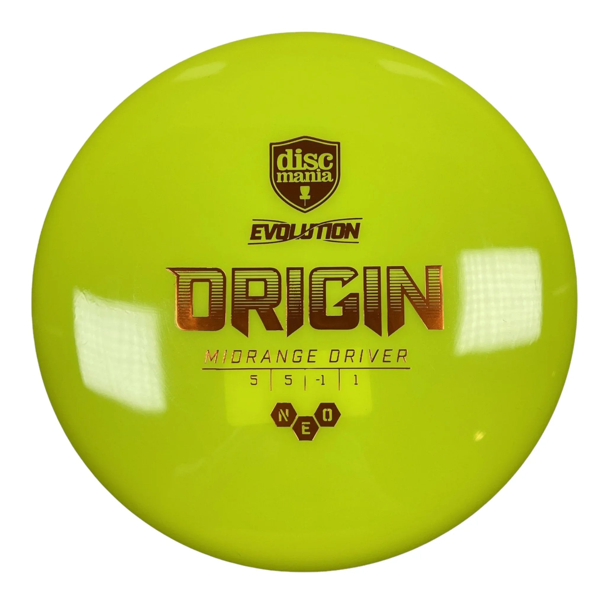 Discmania Origin | Neo | Yellow/Copper 170 - 171g Disc Golf