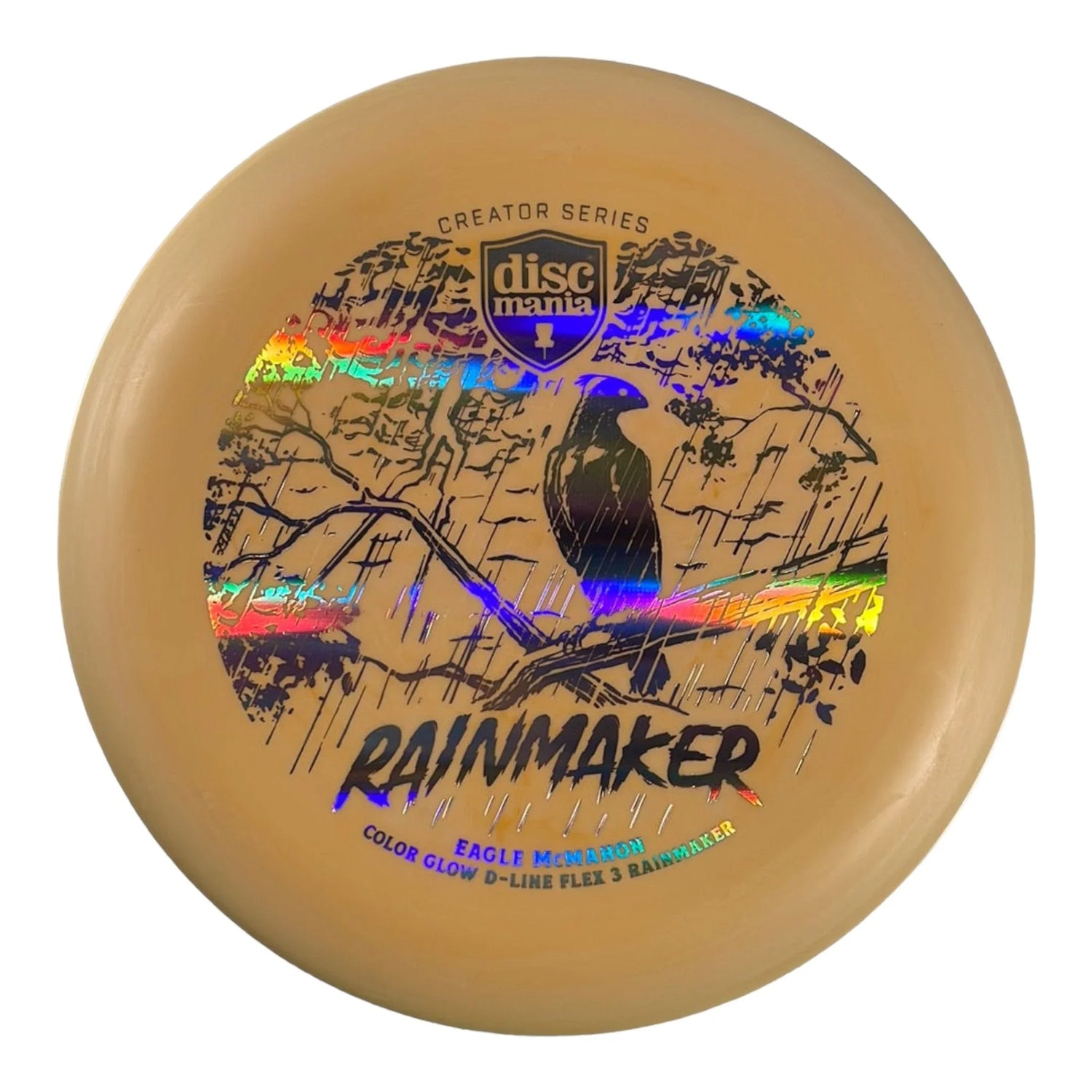 Discmania Rainmaker | Color Glow D - Line Flex 3 | Orange/Holo 173 - 176g Disc Golf