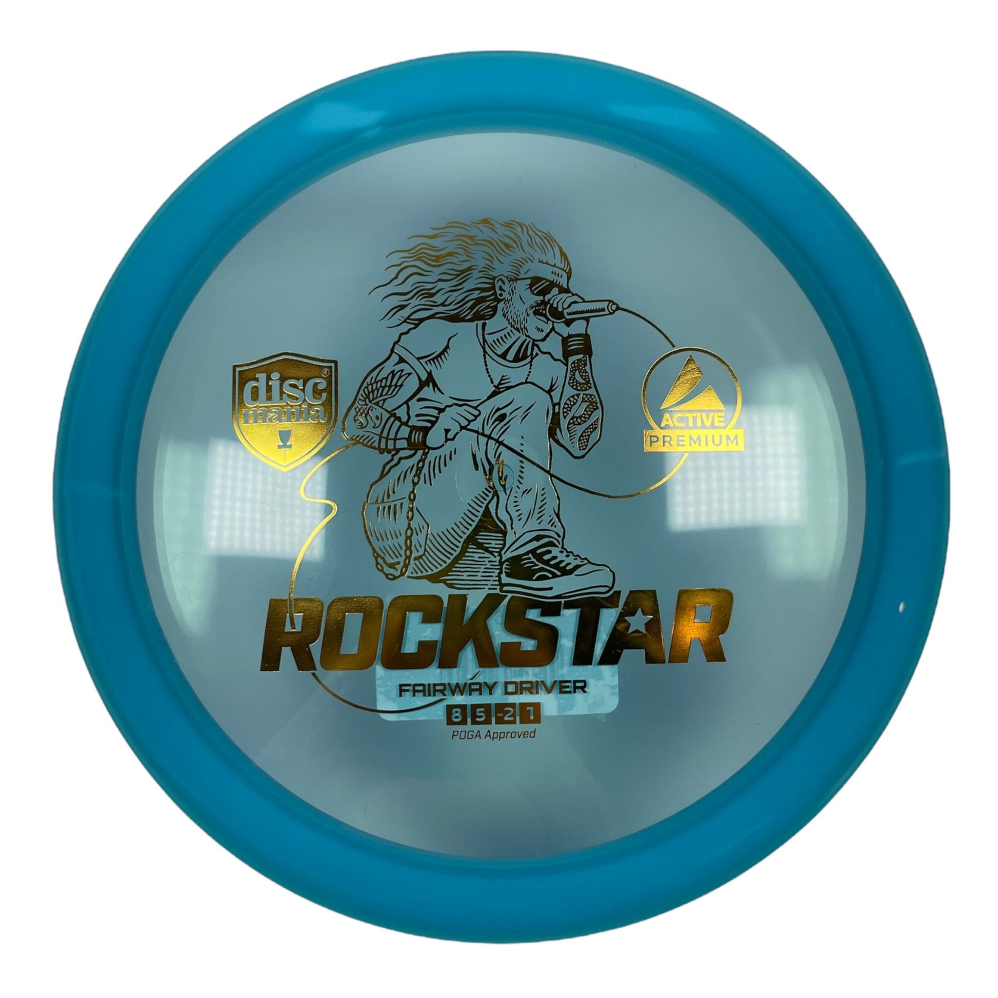 Discmania Rockstar | Active Premium | Blue/Gold 173-175g Disc Golf