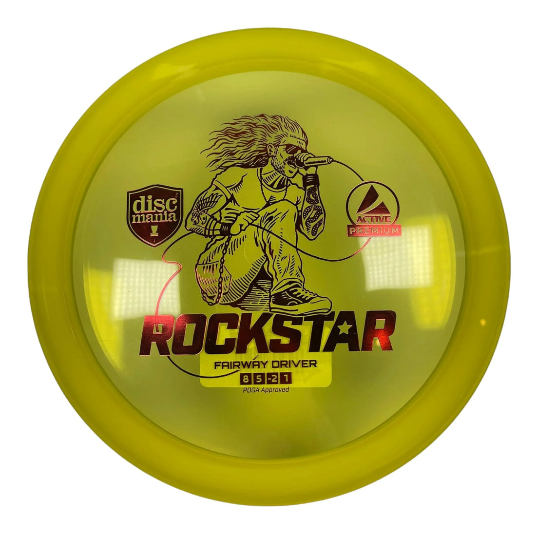 Discmania Rockstar | Active Premium | Yellow/Red 173 - 175g Disc Golf