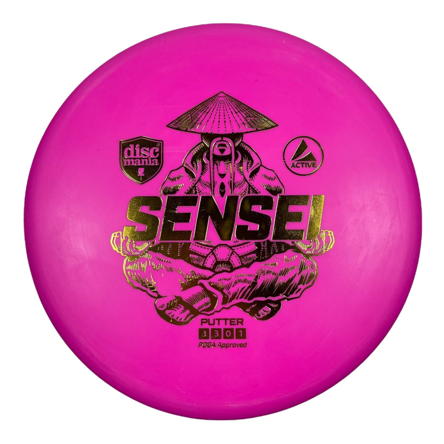 Discmania Sensei | Active | Pink/Gold 166-168g Disc Golf