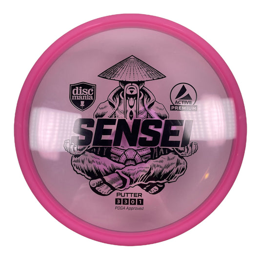 Discmania Sensei | Active Premium | Pink/Black 174-175g Disc Golf