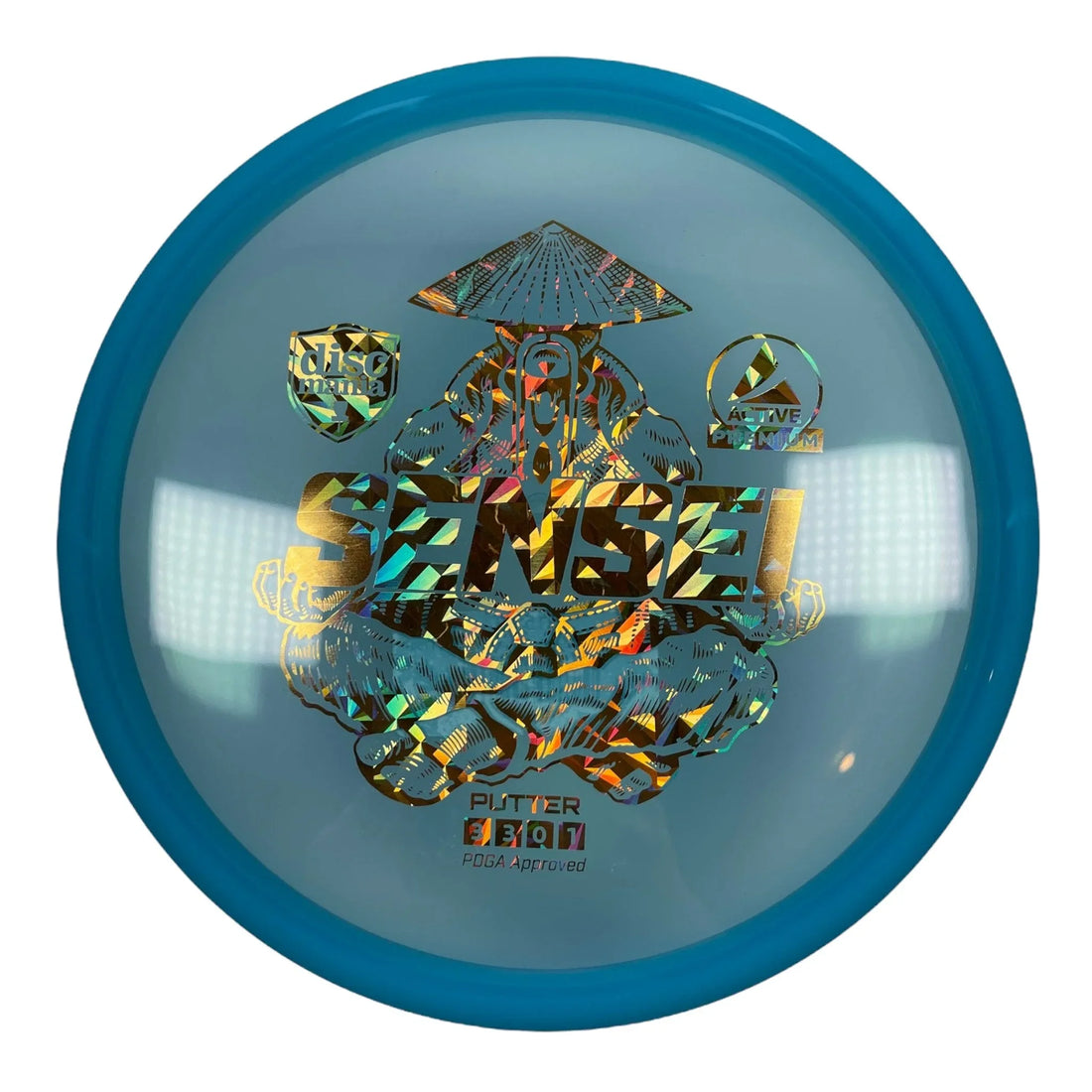 Discmania Sensei | Active Premium | Blue/Gold 173 - 174g Disc Golf