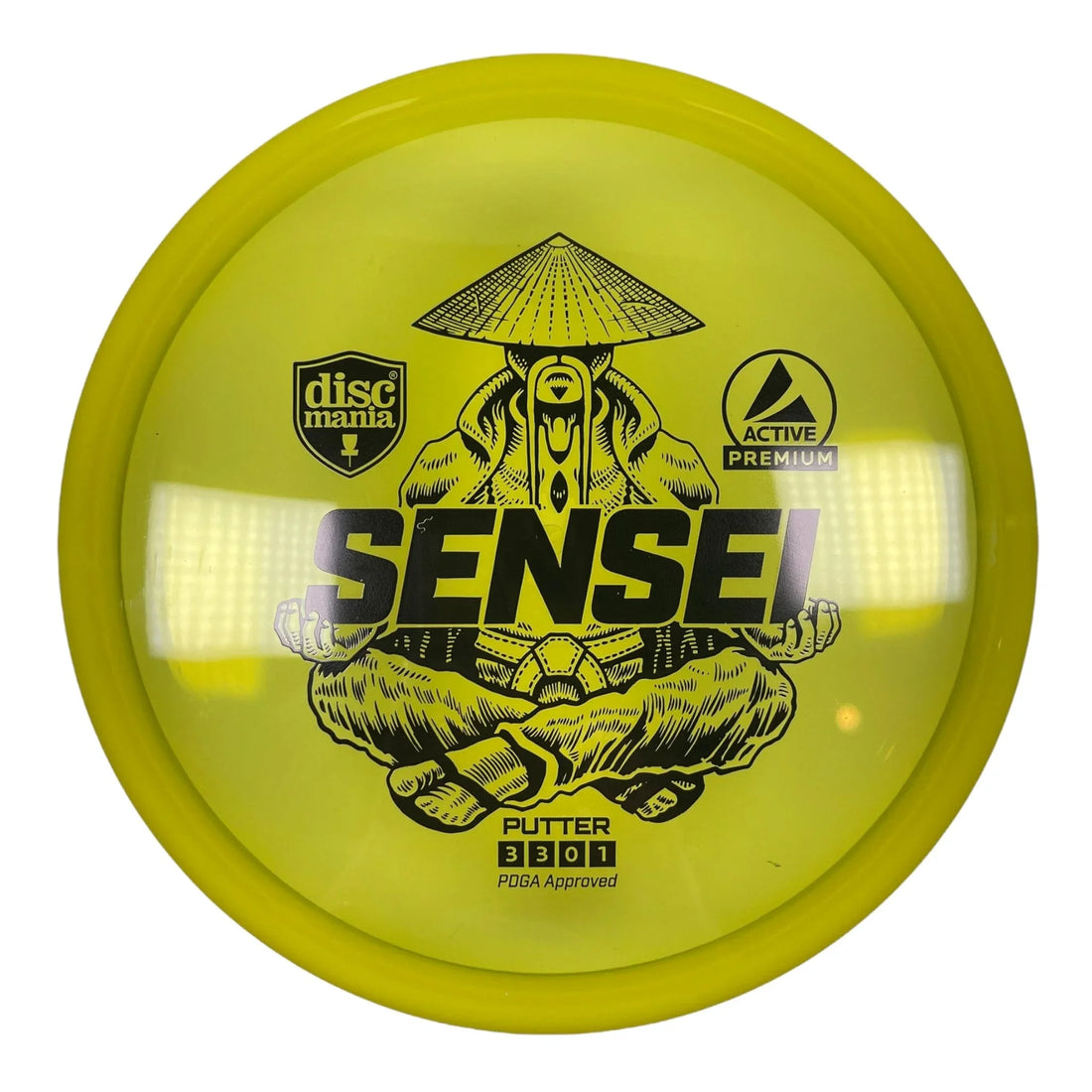 Discmania Sensei | Active Premium | Yellow/Black 173 - 174g Disc Golf