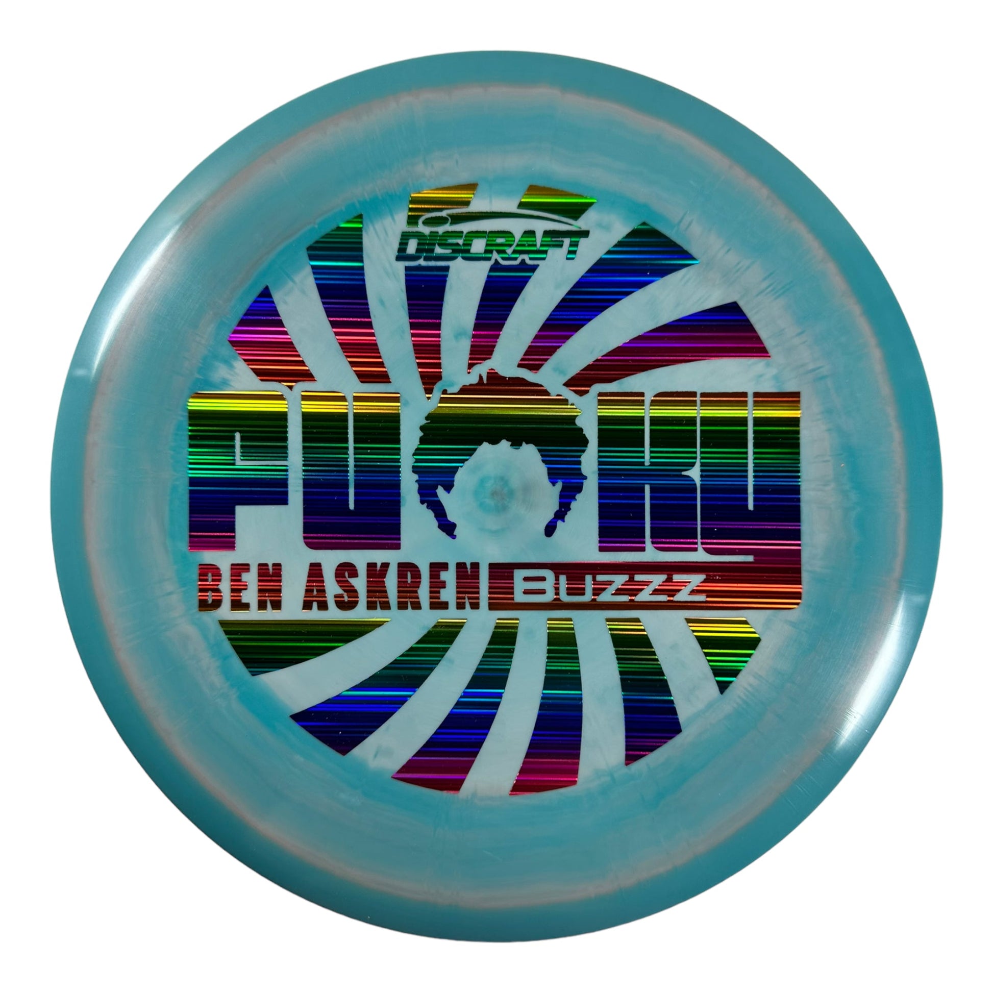 Discraft Buzzz | ESP | Blue/Rainbow 177g (Ben Askren) Disc Golf