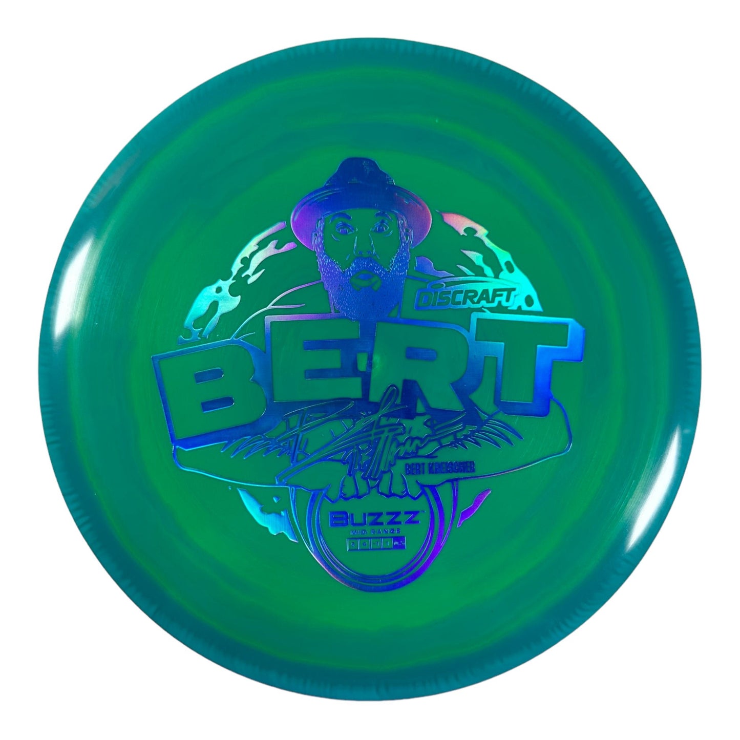Discraft Buzzz | ESP | Green/Blue 175g (Bert Kreischer) Disc Golf