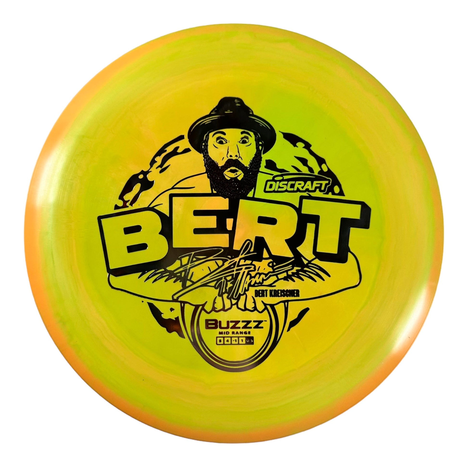 Discraft Buzzz | ESP | Yellow/Pink 175g (Bert Kreischer) Disc Golf