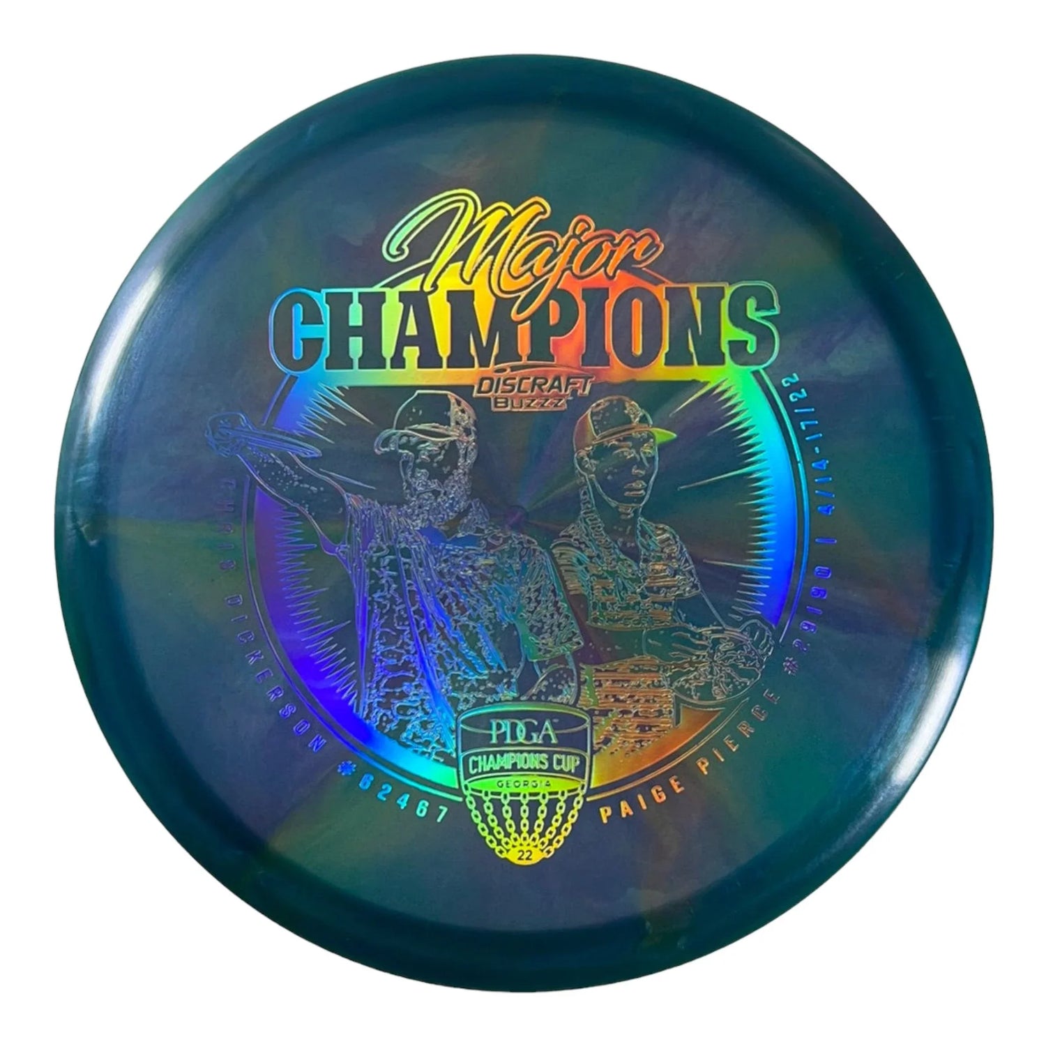 Discraft Buzzz | Z Swirl | Blue/Holo 174g Disc Golf