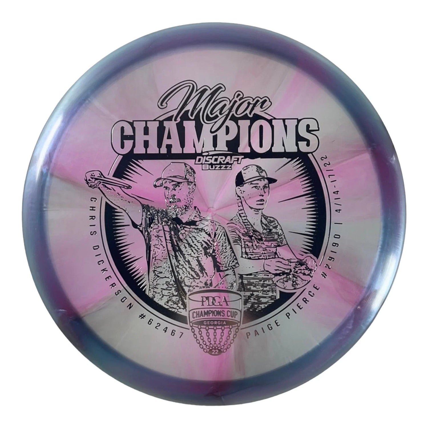 Discraft Buzzz | Z Swirl | Purple/Silver 174g Disc Golf