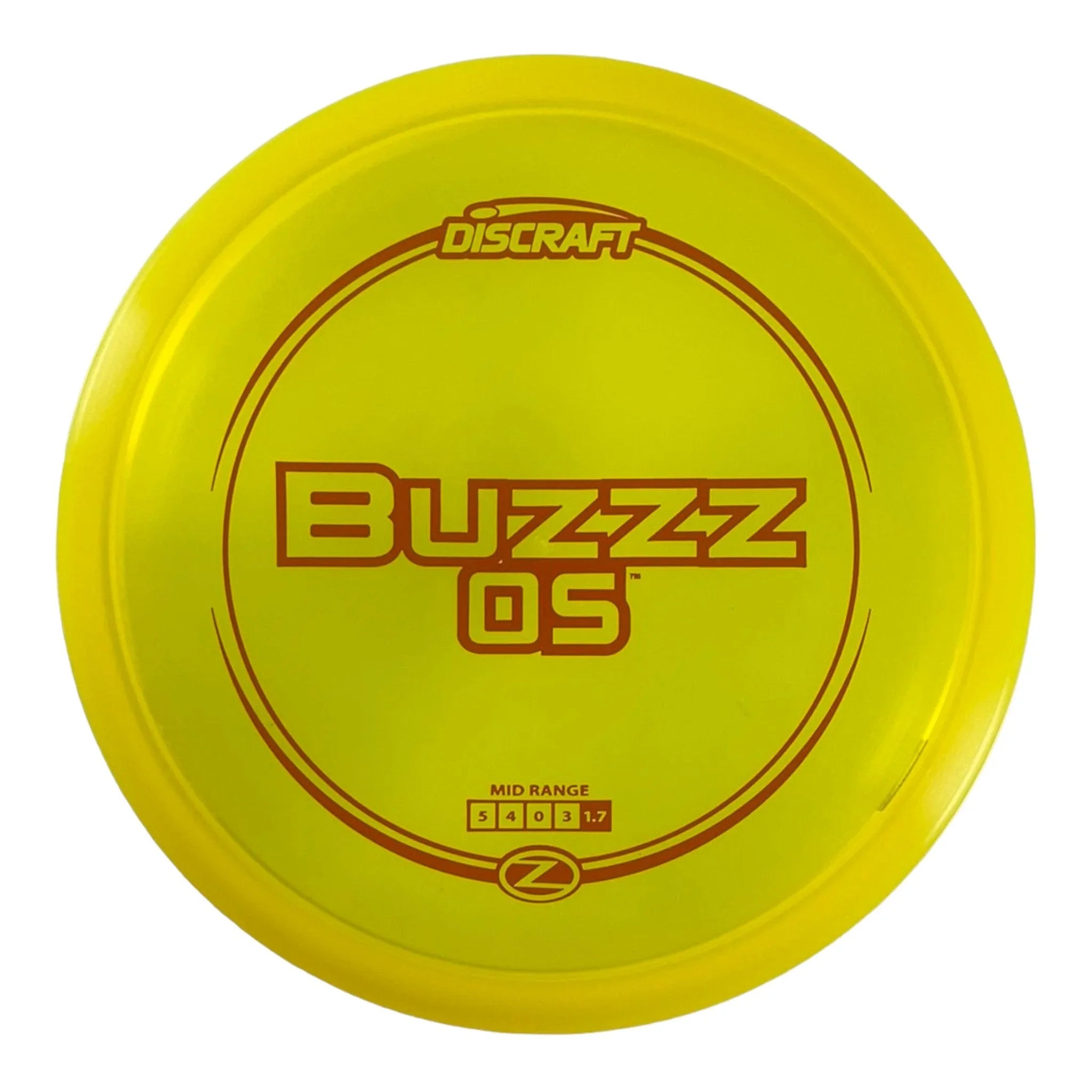 Discraft Buzzz OS | Z Line | Yellow/Red 177g Disc Golf