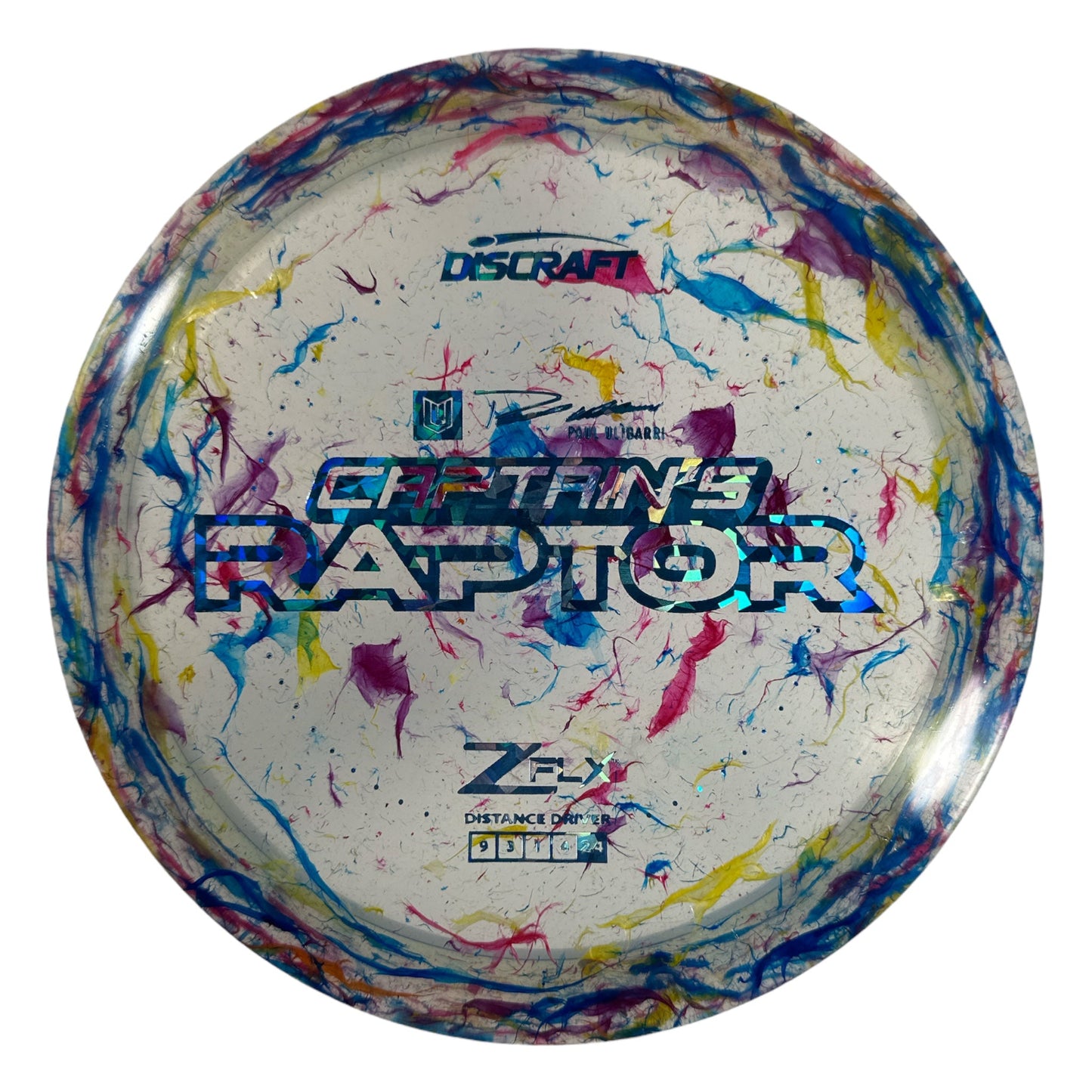Discraft Captain's Raptor | Jawbreaker Z FLX | Blue/Blue 173g (Paul Ulibarri) Disc Golf