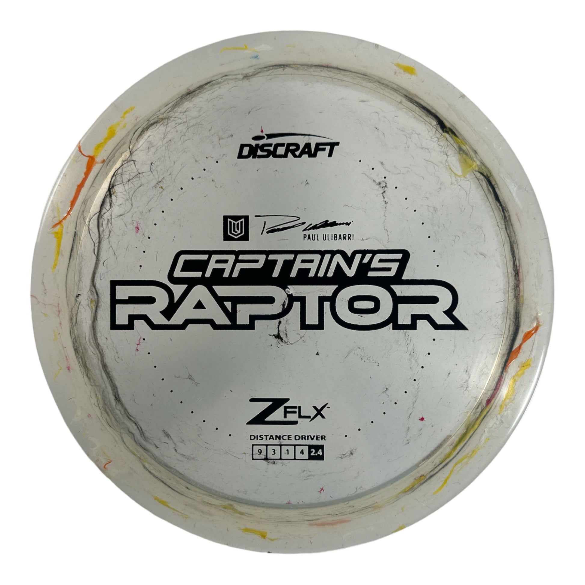 Discraft Captain's Raptor | Jawbreaker Z FLX | Clear/Black 173g (Paul Ulibarri) Disc Golf