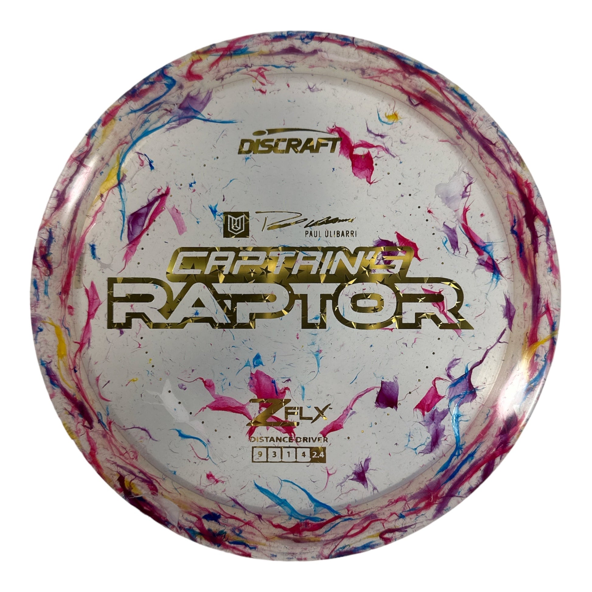 Discraft Captain's Raptor | Jawbreaker Z FLX | Pink/Gold 173g (Paul Ulibarri) Disc Golf