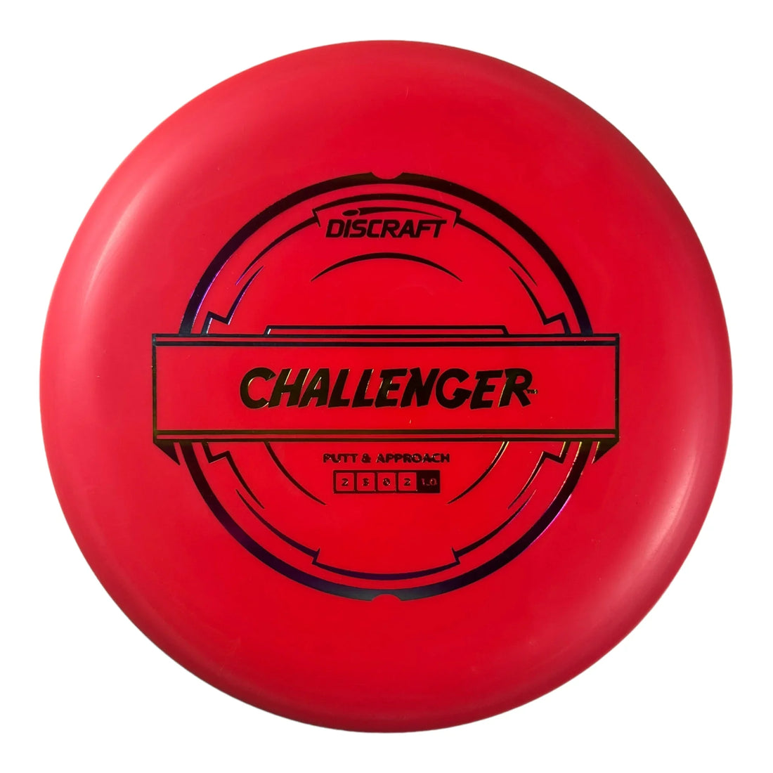 Discraft Challenger | Putter Line Soft | Red/Rainbow 174g Disc Golf