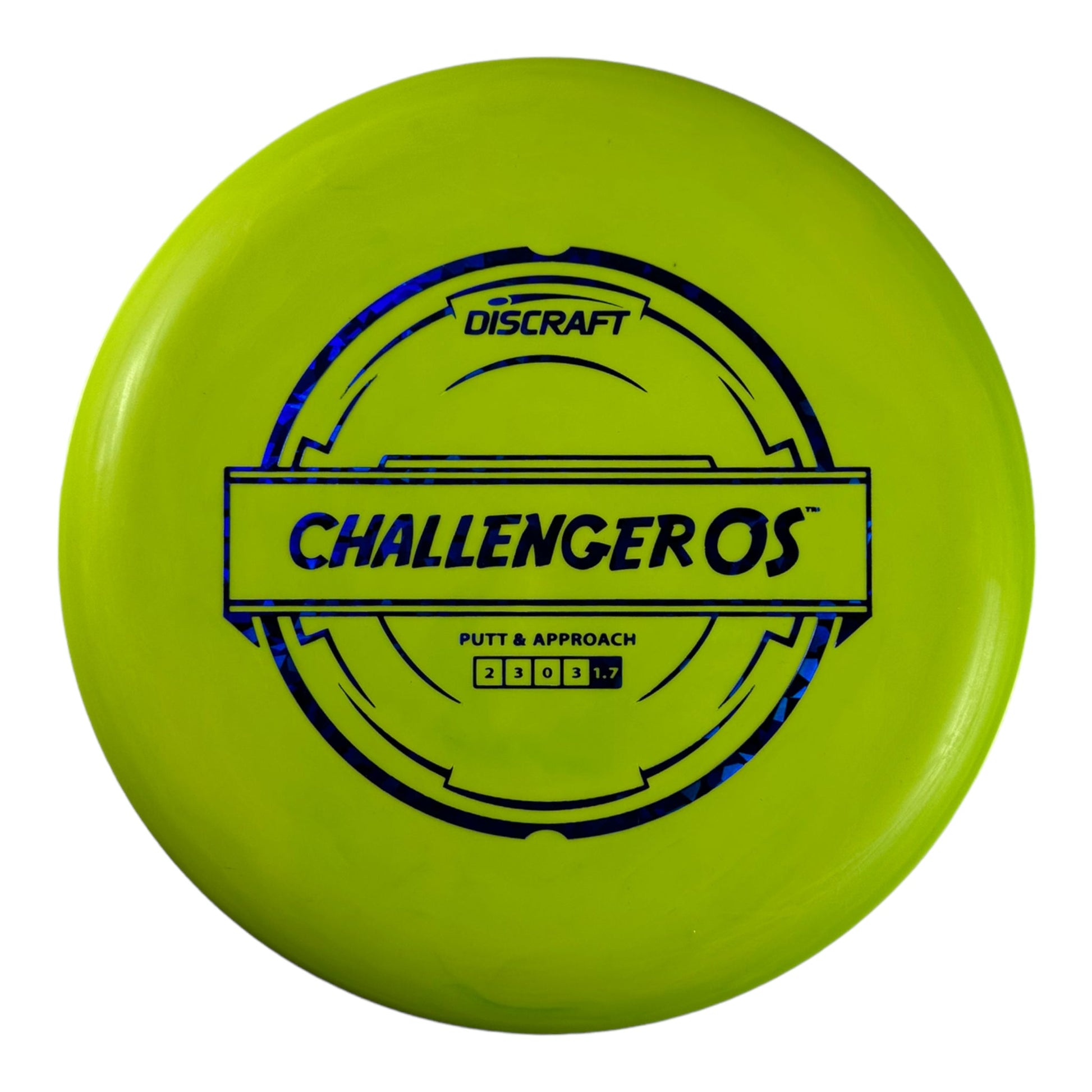 Discraft Challenger OS | Putter Line | Green/Blue 175g Disc Golf