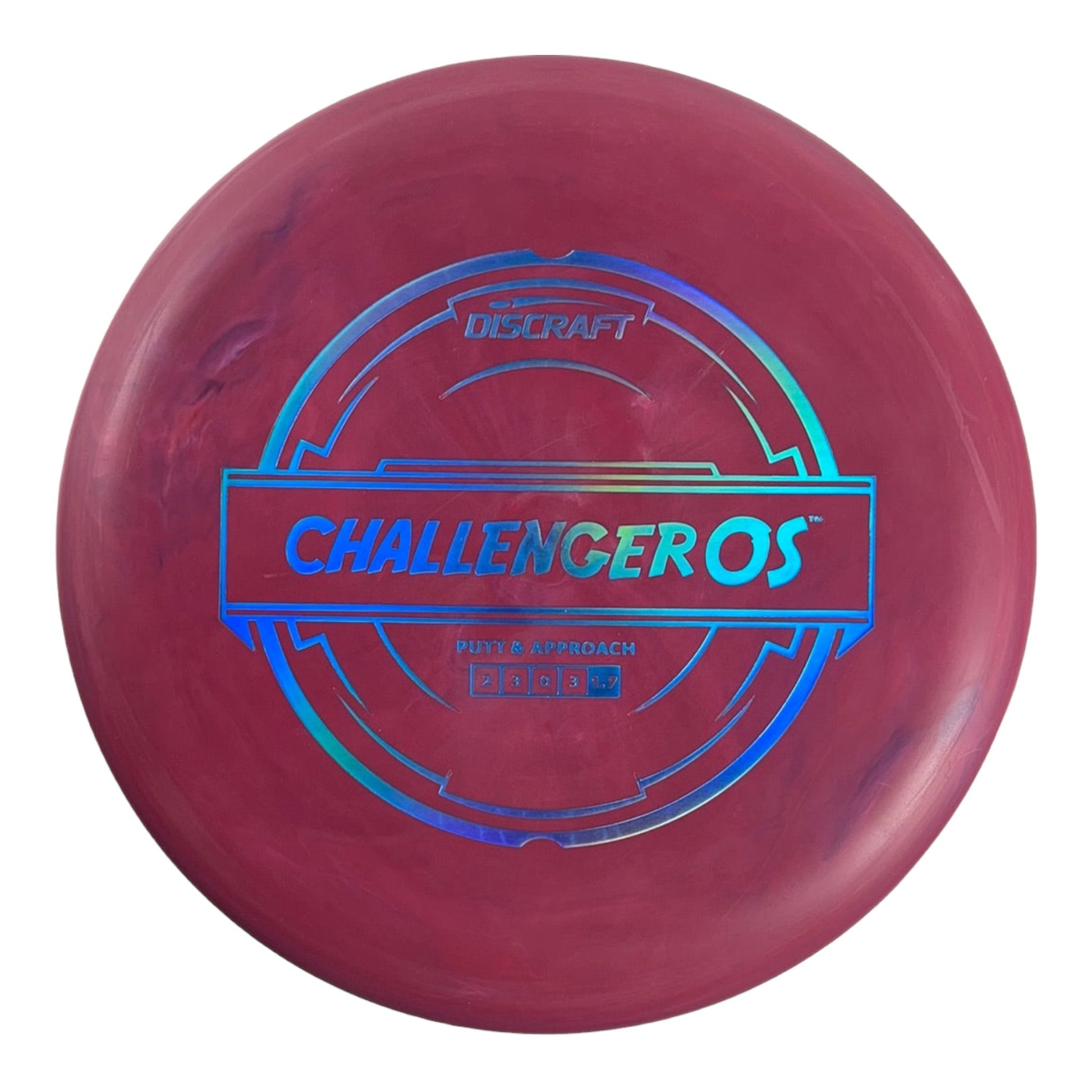 Discraft Challenger OS | Putter Line | Pink/Blue 172g Disc Golf