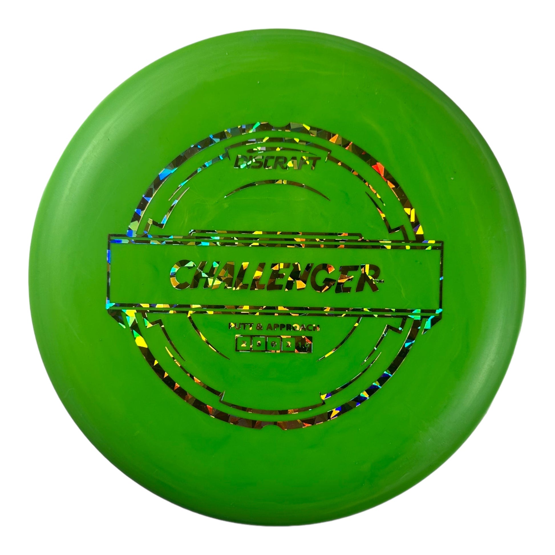 Discraft Challenger | Putter Line Soft | Green/Gold 174g Disc Golf