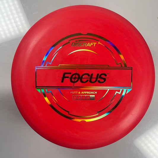 Discraft Focus | Putter Line | Red/Gold 174g Disc Golf